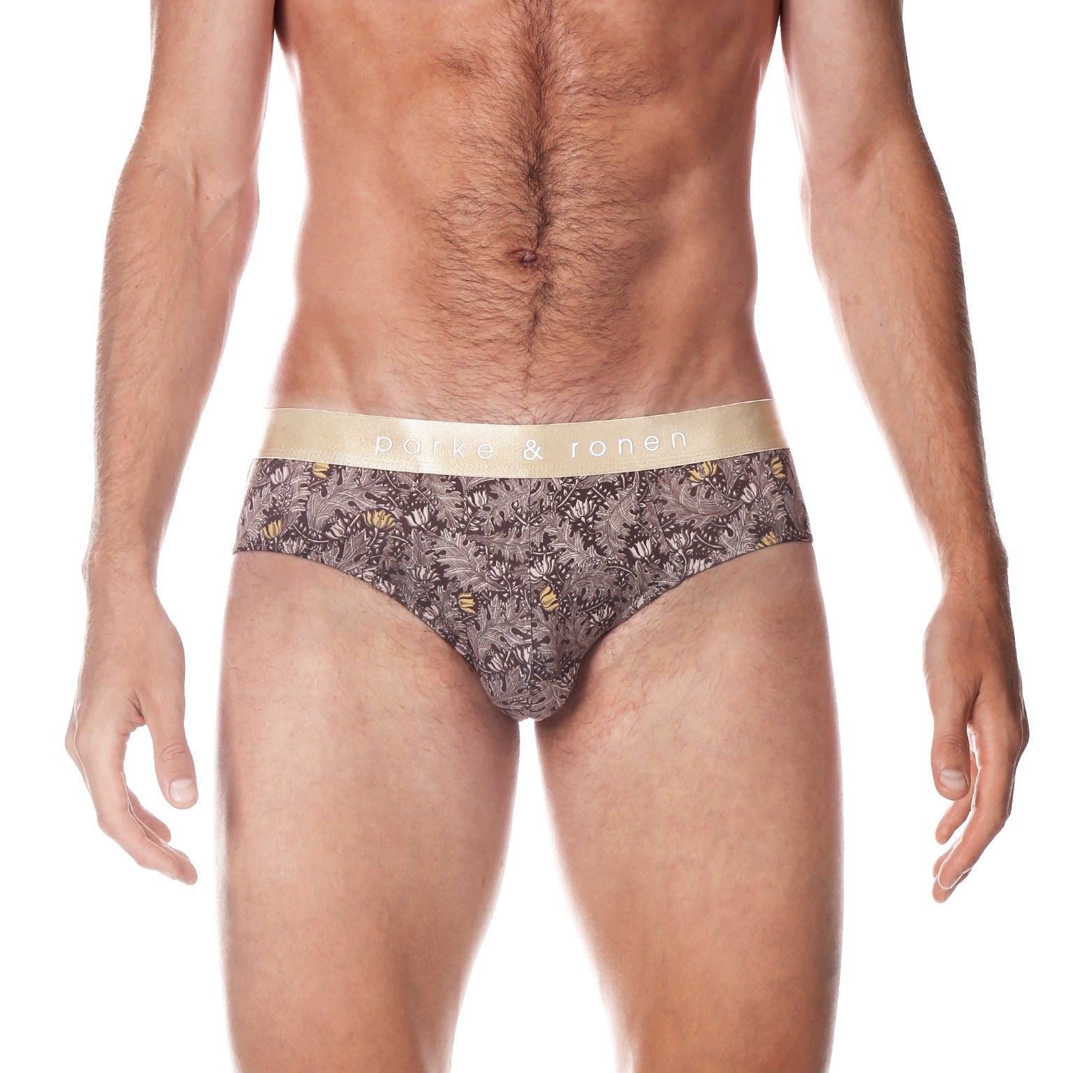 Gold Cassini Print Low Rise Brief