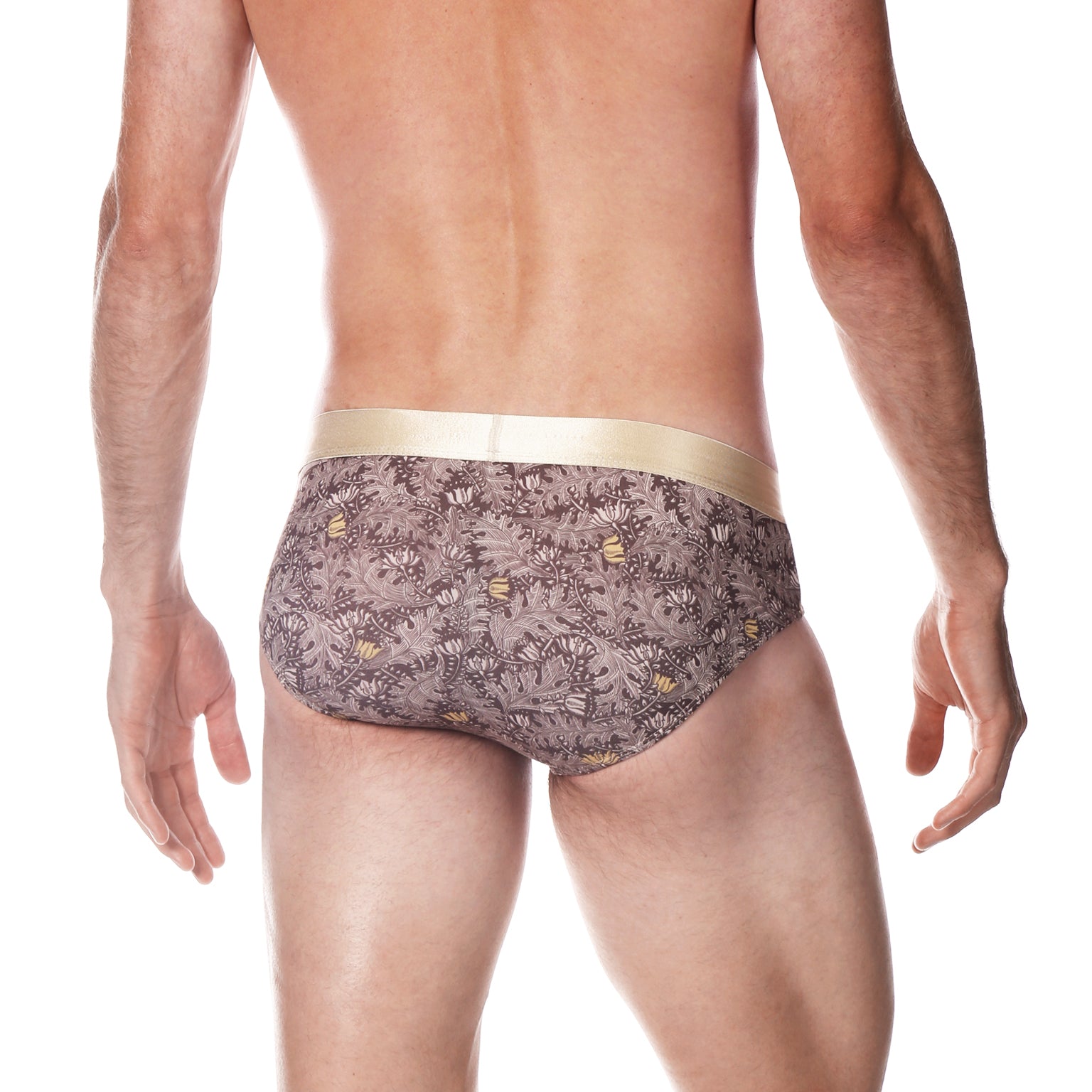 Gold Cassini Print Low Rise Brief