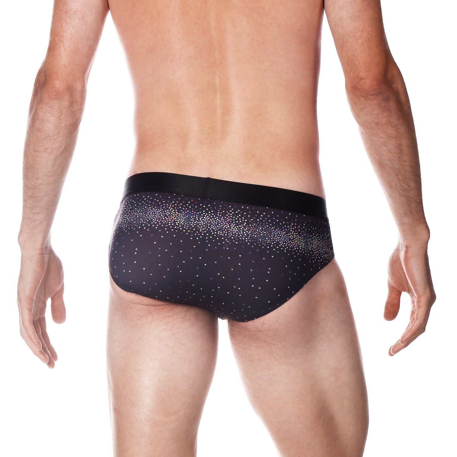 Onyx Sparkle Print Low Rise Brief