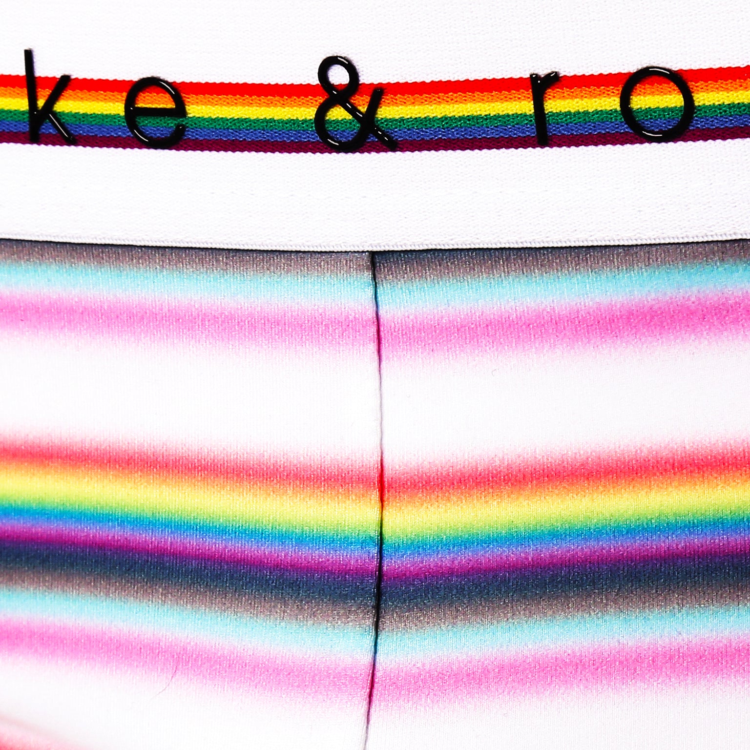 LIMITED PRIDE EDITION- White Prism Stripe Brief