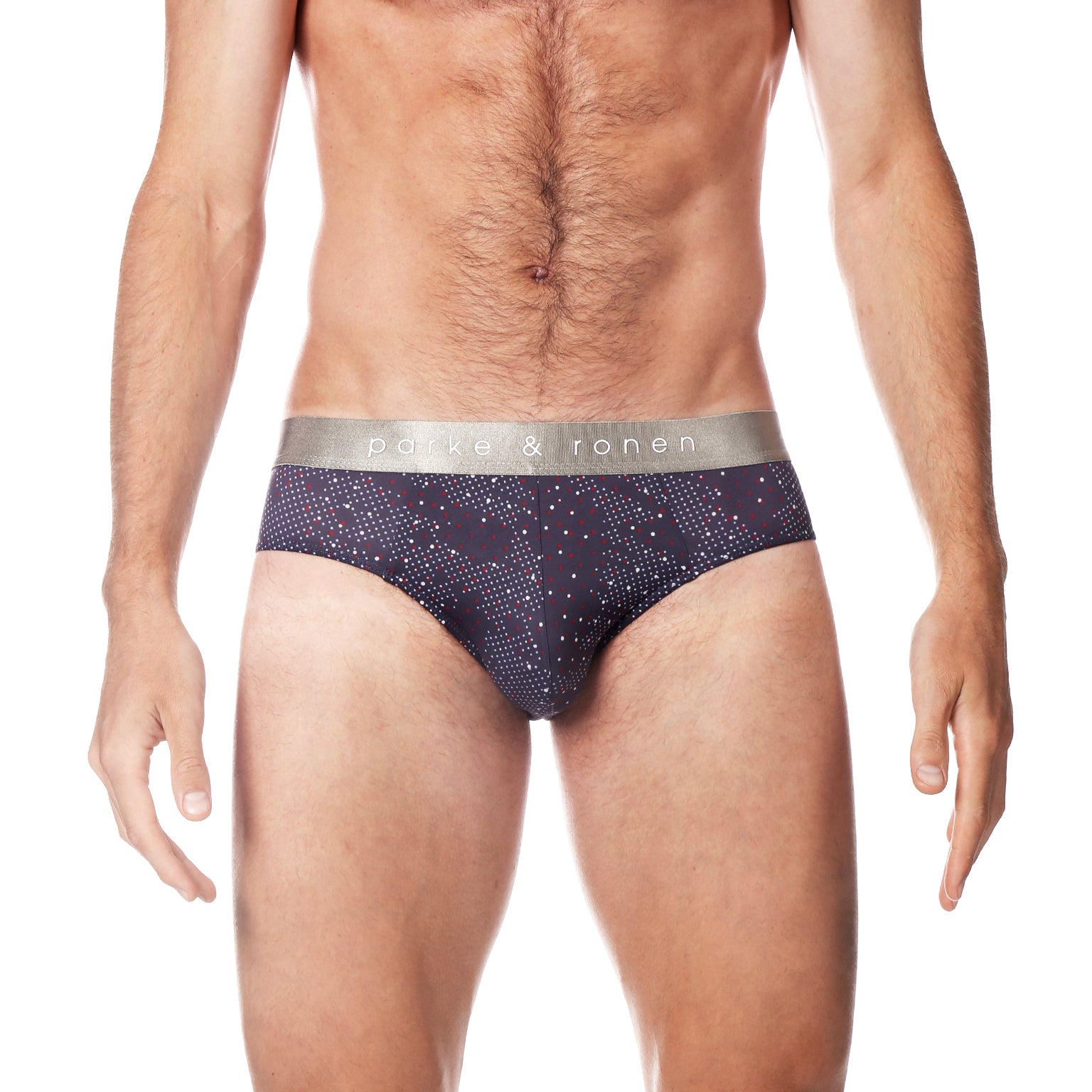 Steel Grey Andromeda Print Low Rise Brief