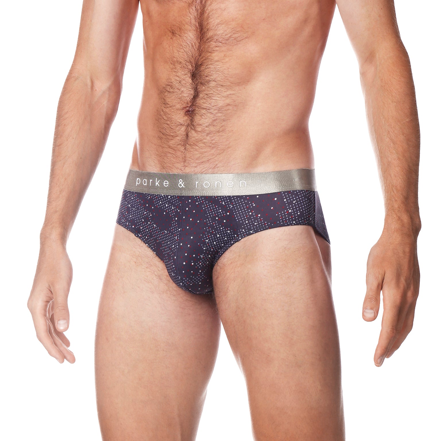 Steel Grey Andromeda Print Low Rise Brief