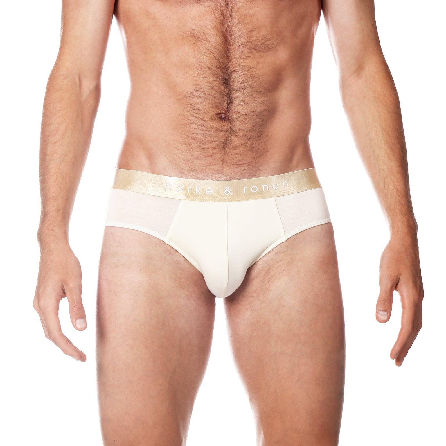 Eggshell Solid Low Rise Brief