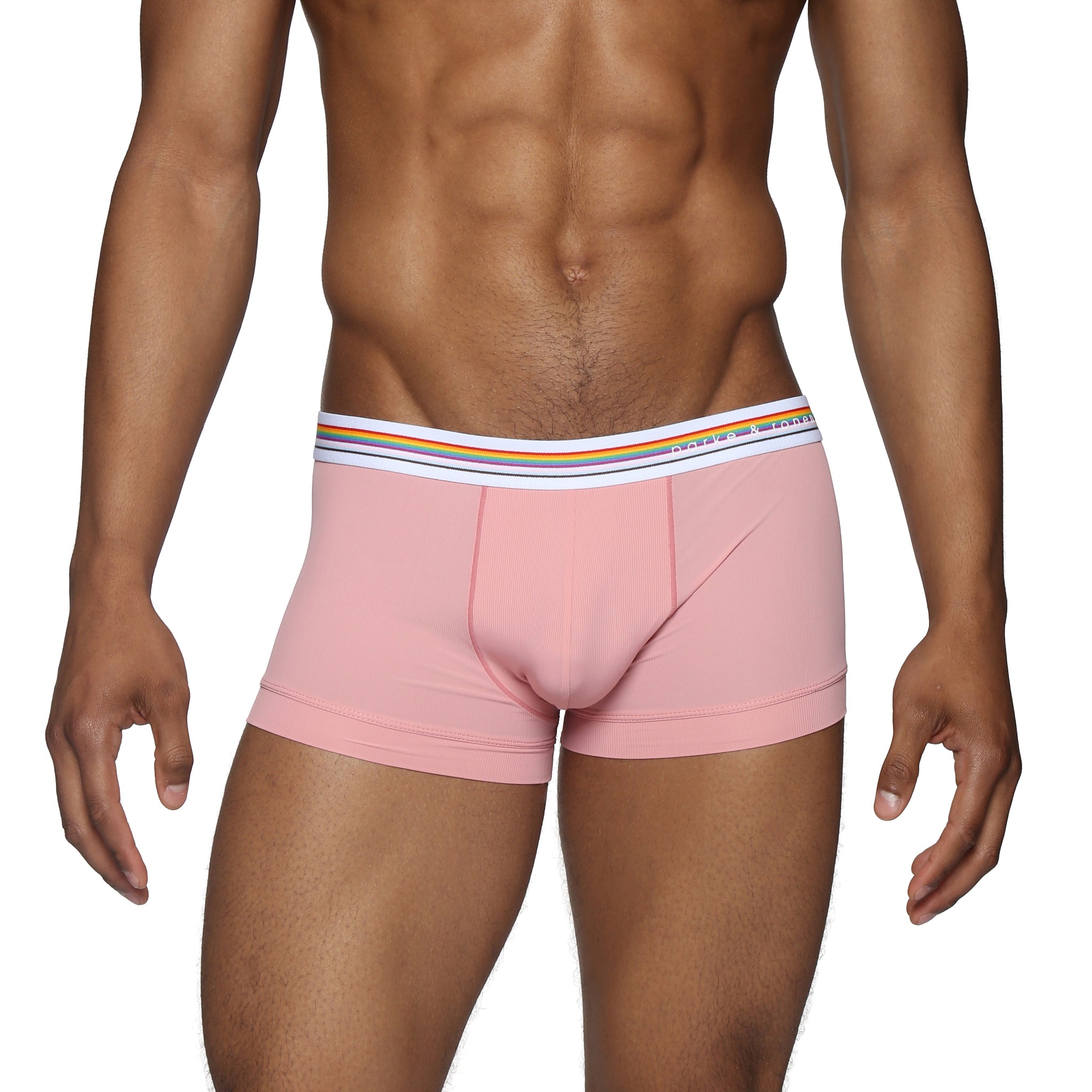 Peach Boudoir Nylon Low Rise Trunk - Parke & Ronen