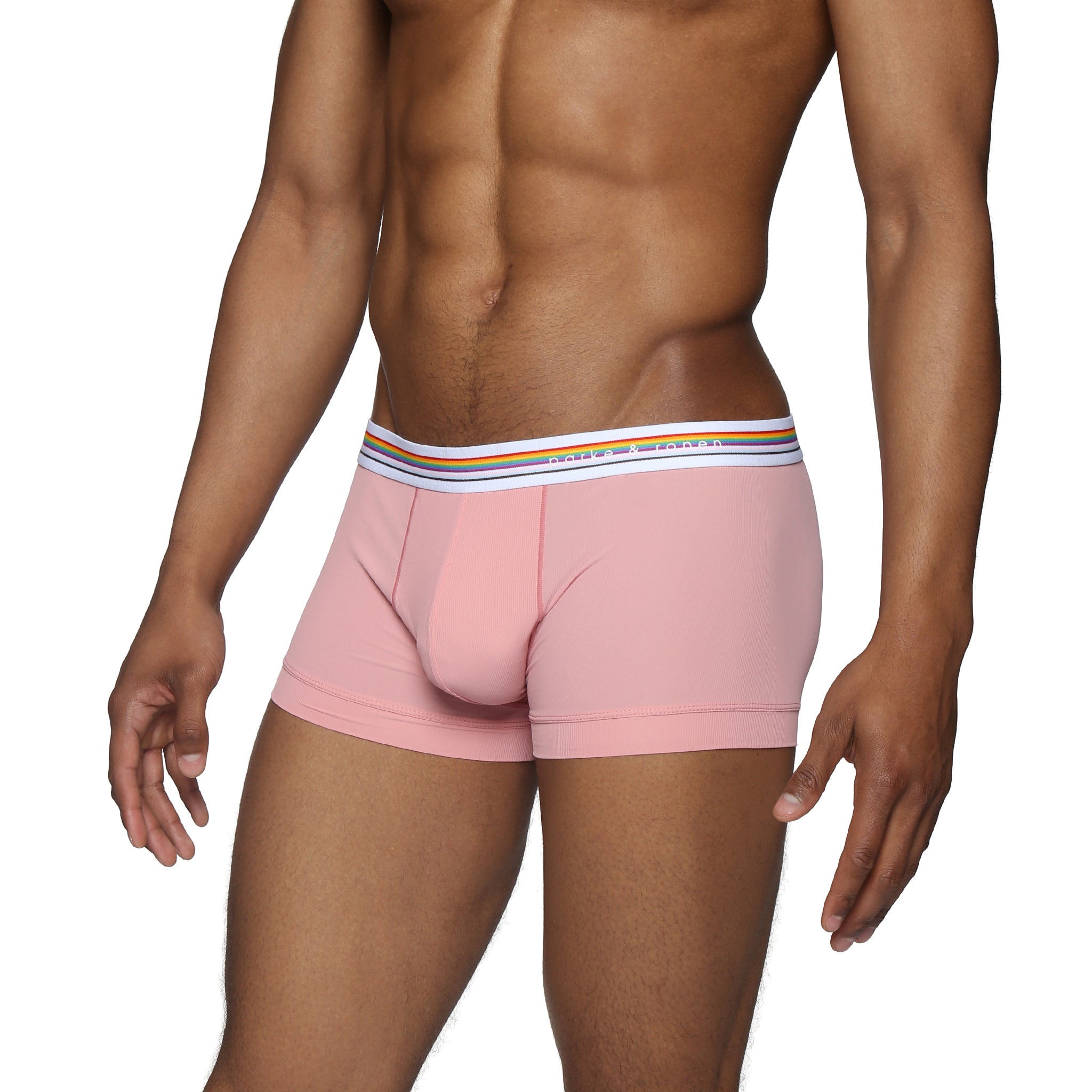 Peach Boudoir Nylon Low Rise Trunk - Parke & Ronen