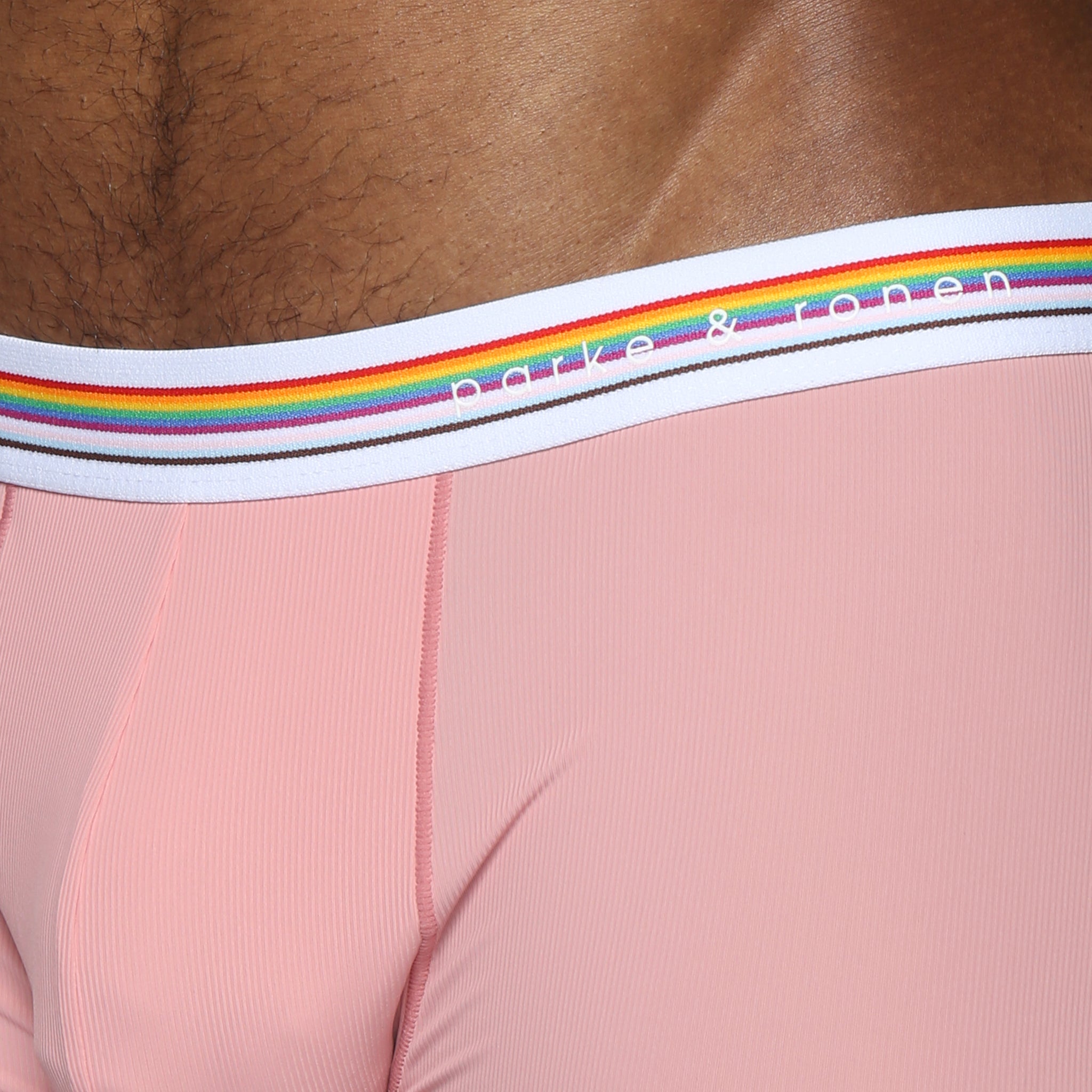 Peach Boudoir Nylon Low Rise Trunk - Parke & Ronen