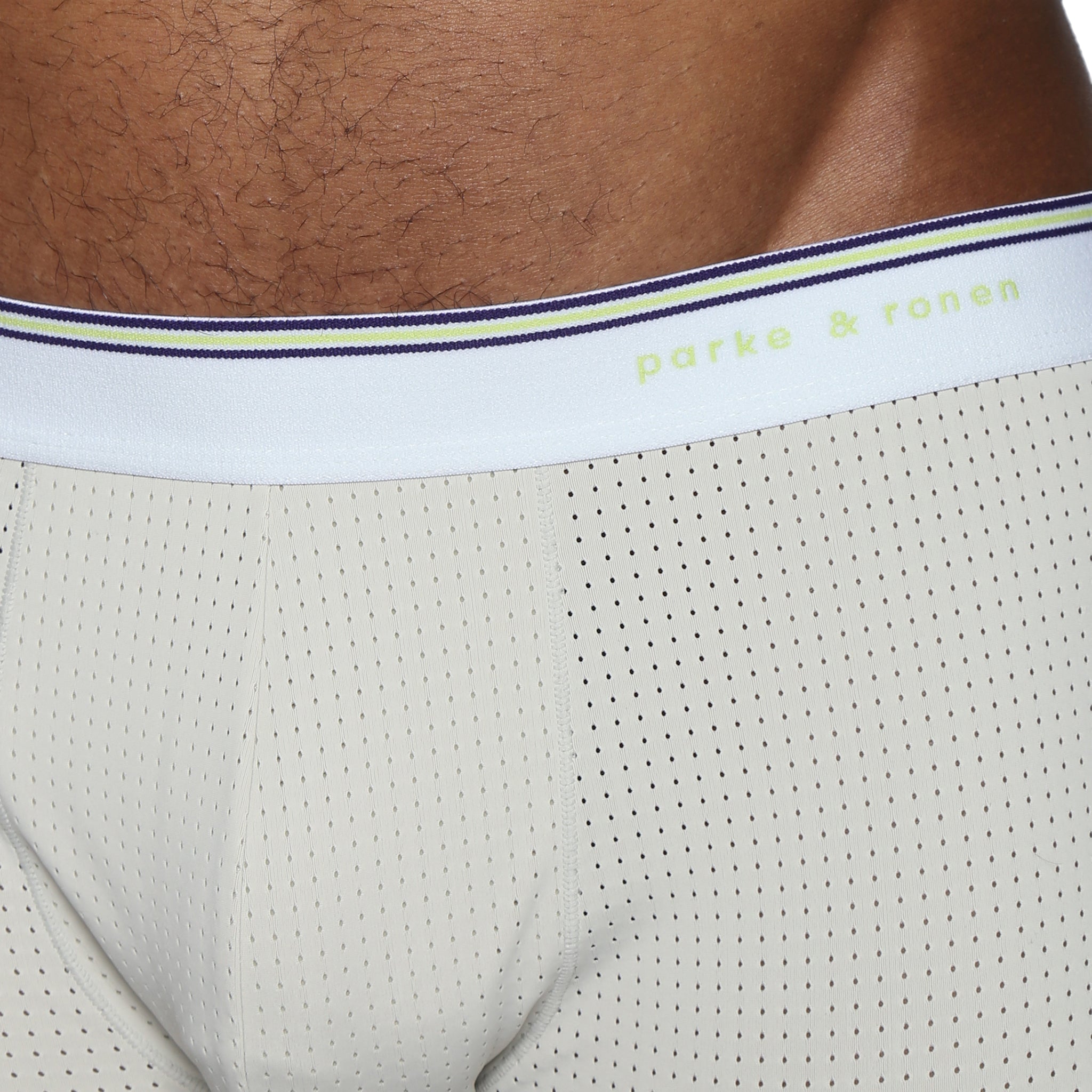 Sand Bar Wave Mesh Low Rise Trunk - Parke & Ronen