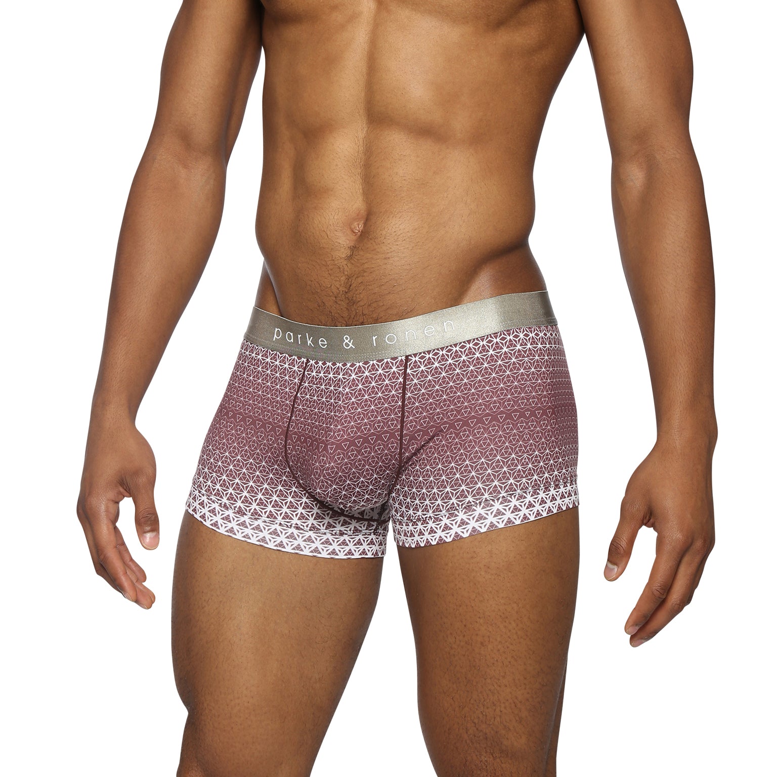 NEW- Burgundy Horizon Printed Low Rise Trunk