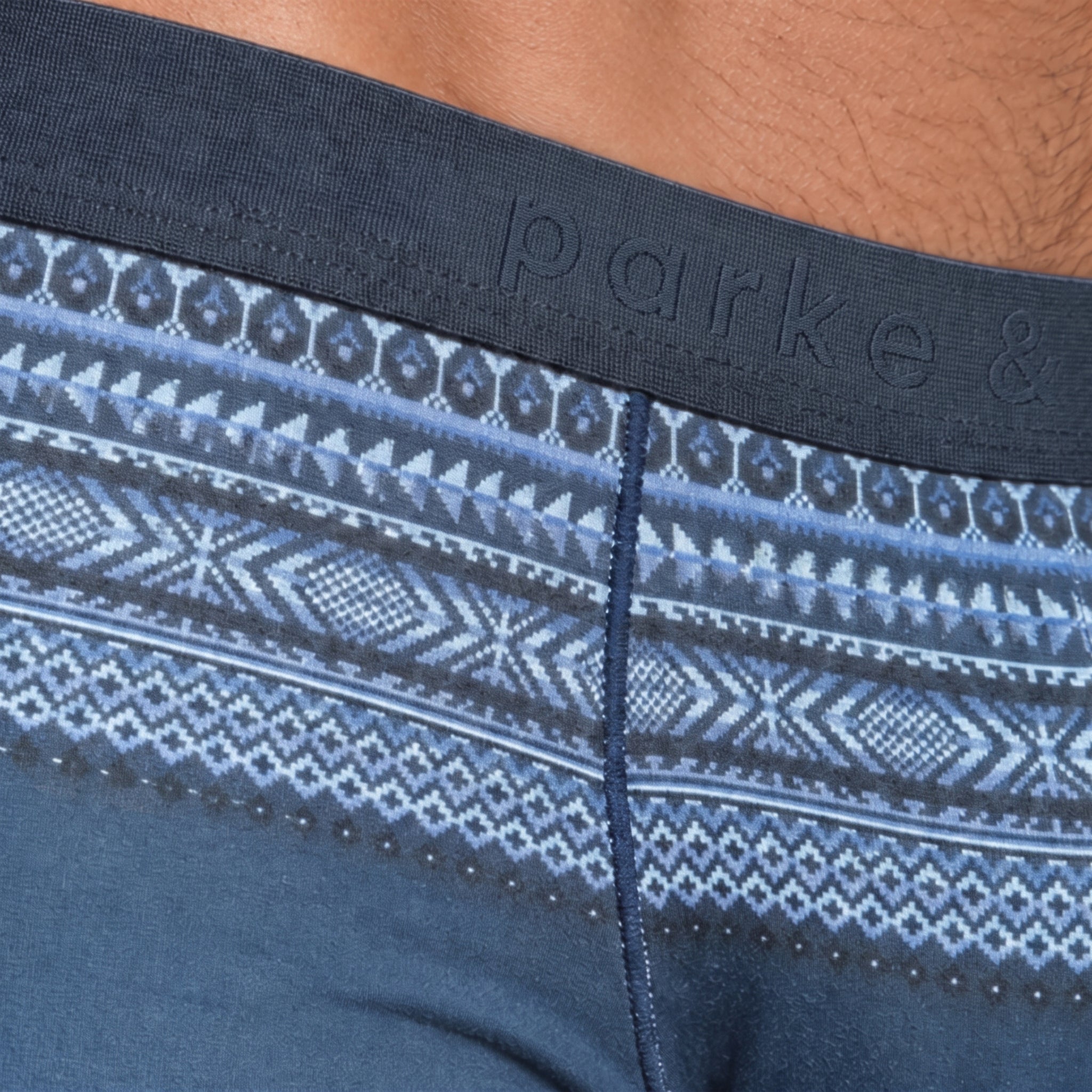 NEW- Cliffside Fair Isle Printed Low Rise Trunk