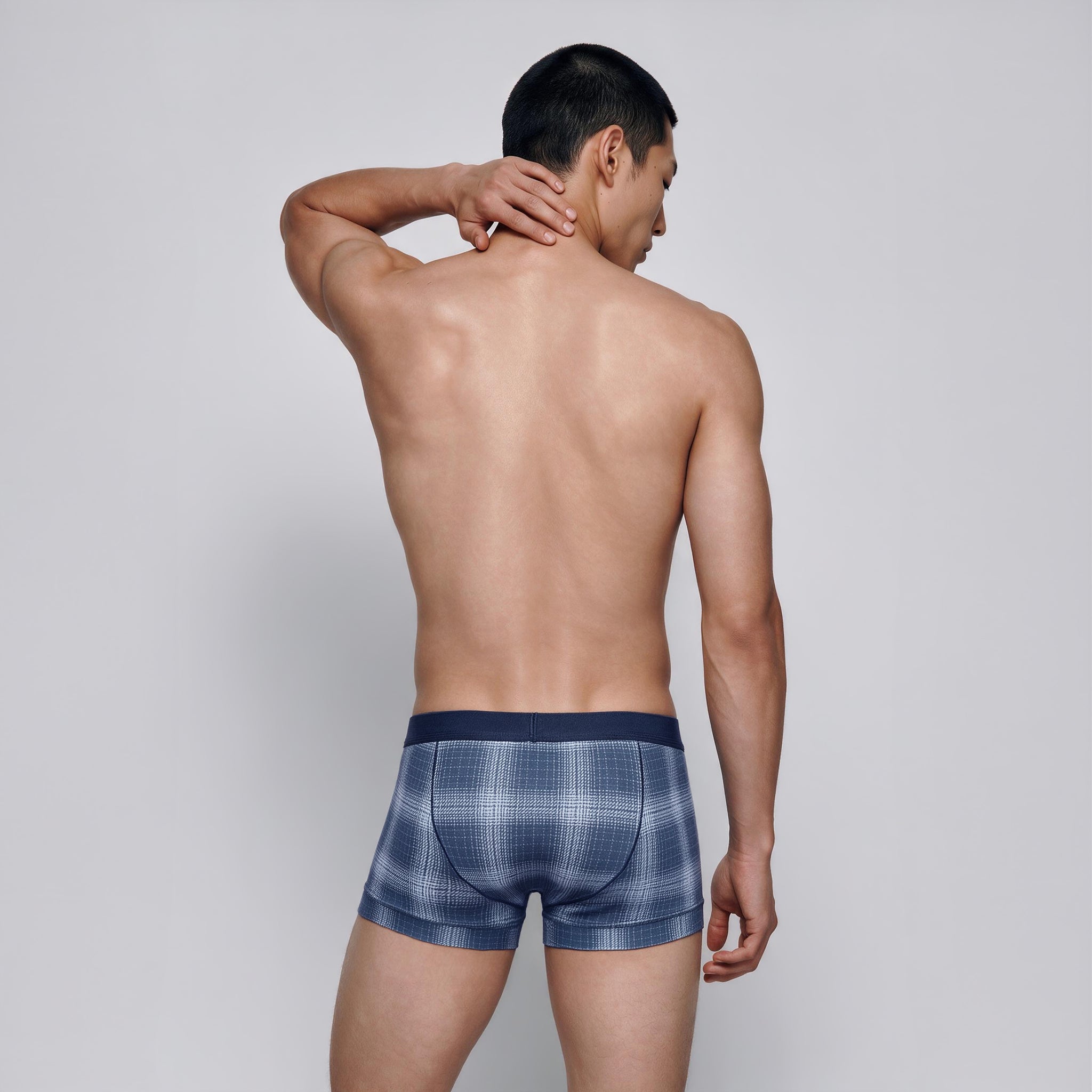 NEW- Cliffside Harris Check Printed Low Rise Trunk
