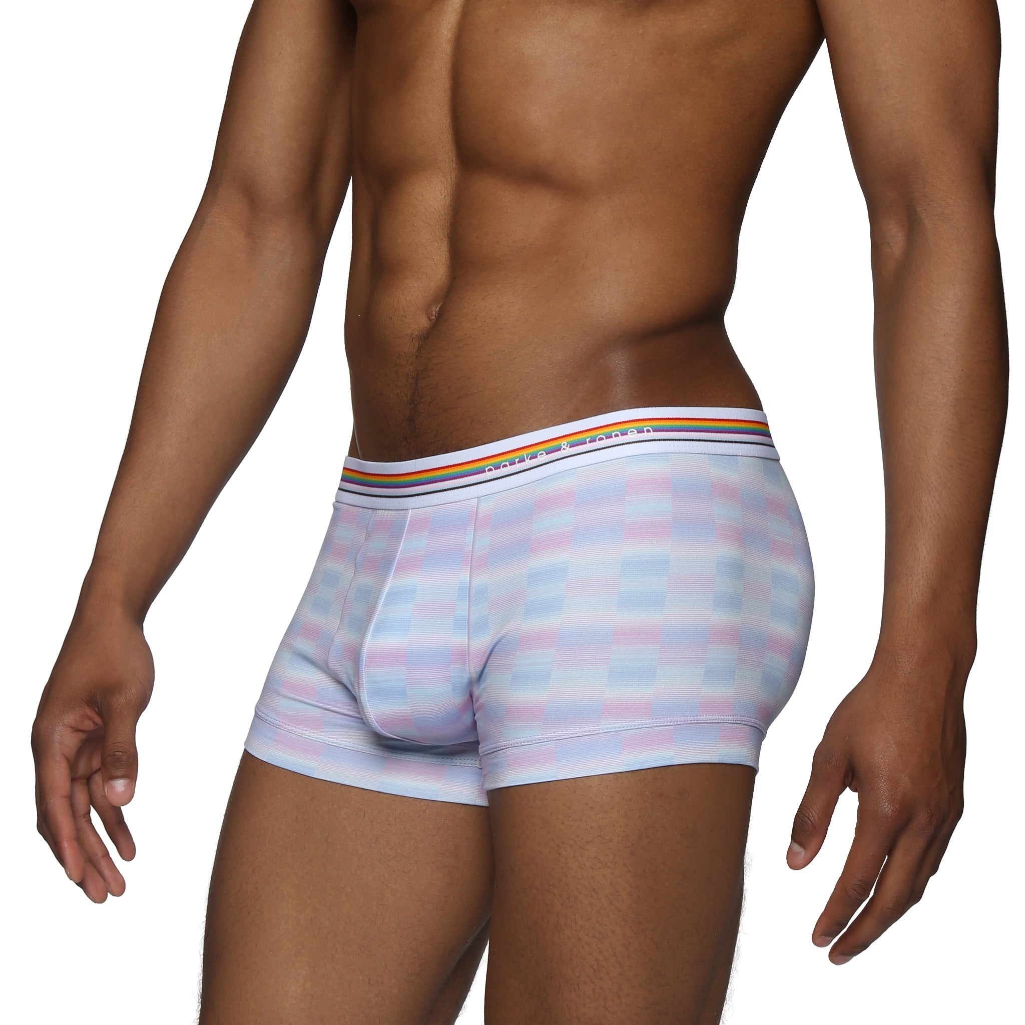Lavender Pride Printed Low Rise Trunk - Parke & Ronen