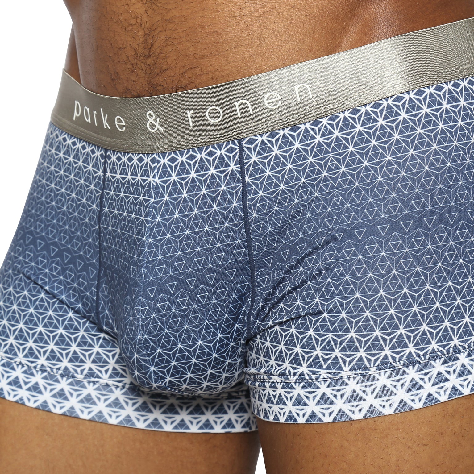 NEW- Navy Horizon Printed Low Rise Trunk