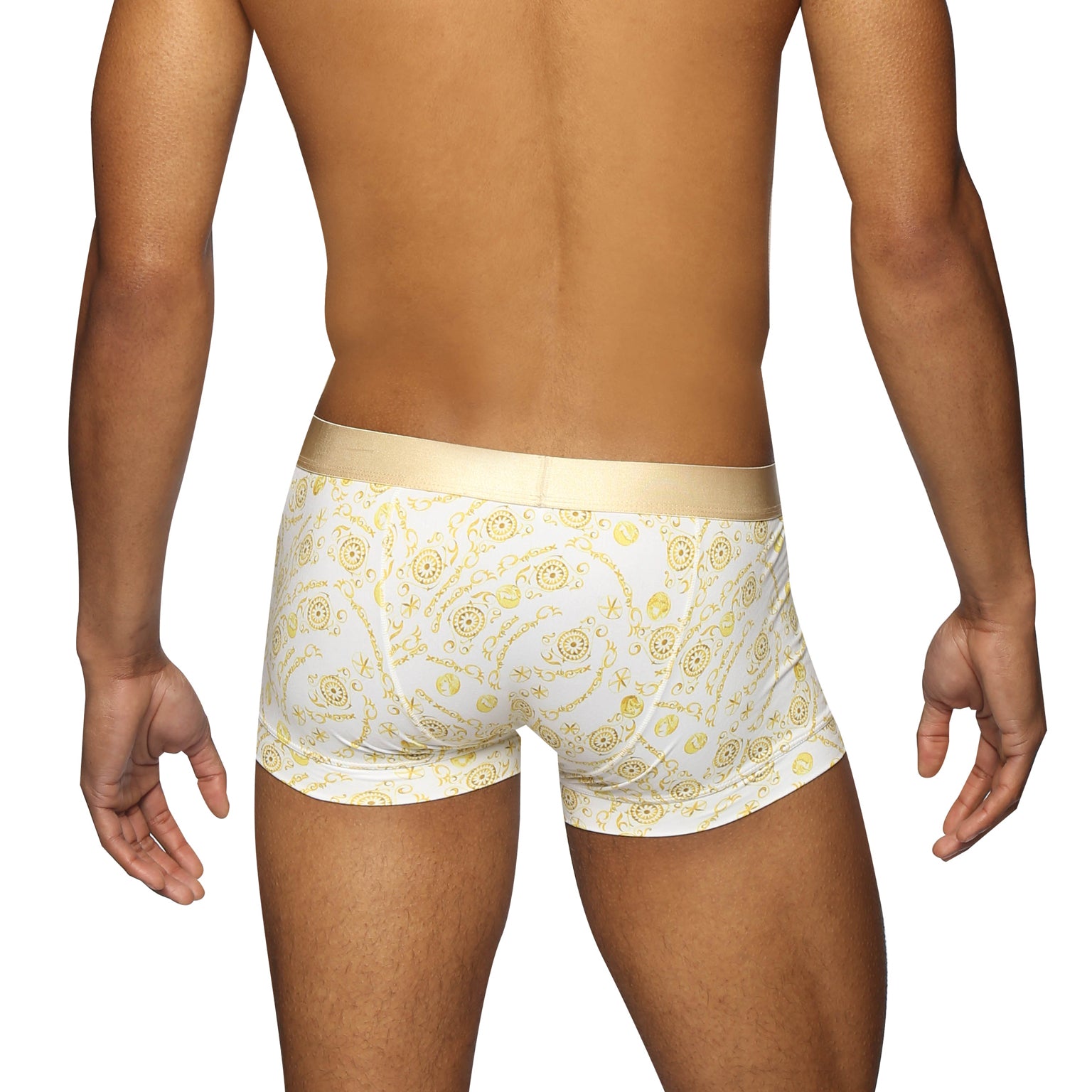 SPRING '24- Roman Coins Gold Print Low Rise Trunk