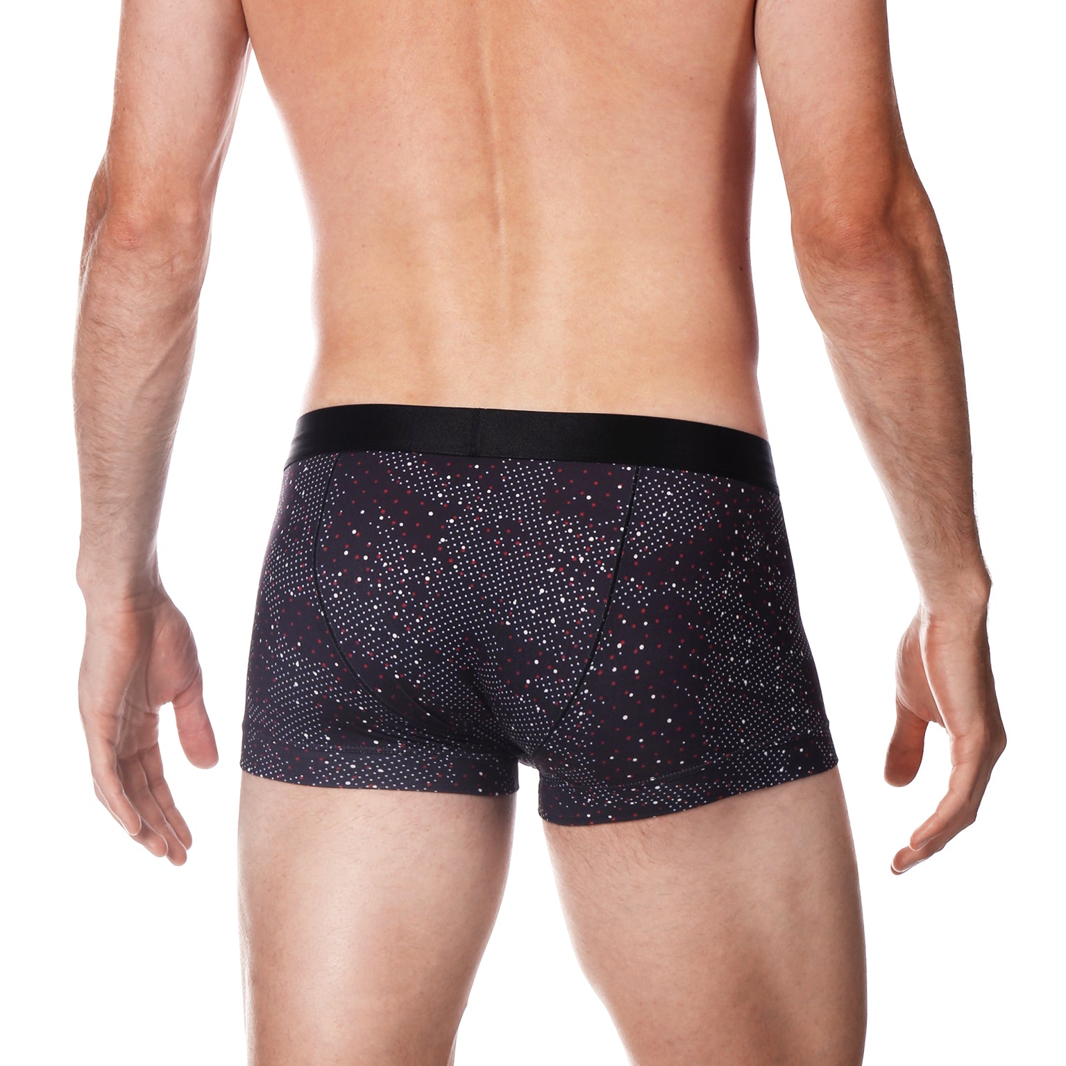 Black Andromeda Print Low Rise Trunk