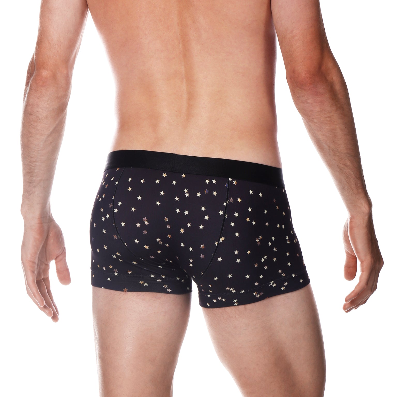 Black Galileo Print Low Rise Trunk