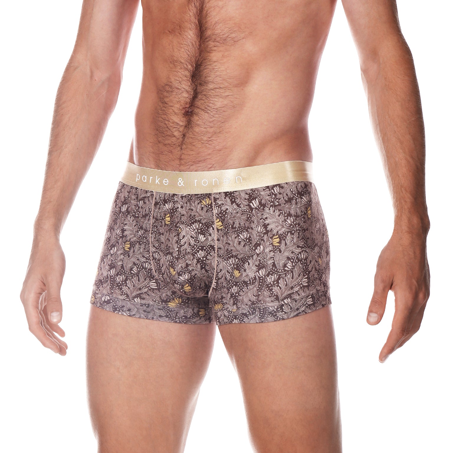 Gold Cassini Print Low Rise Trunk