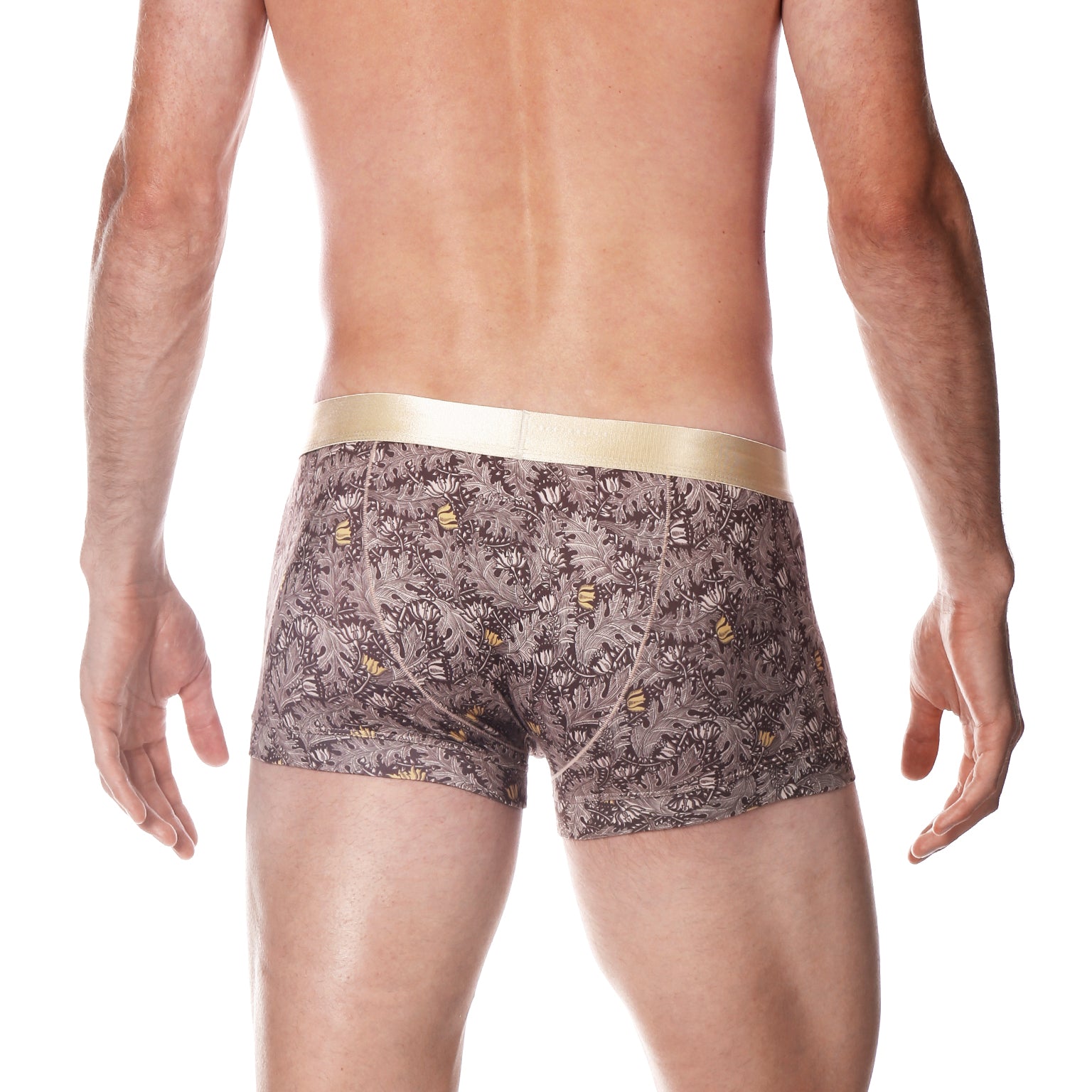 Gold Cassini Print Low Rise Trunk