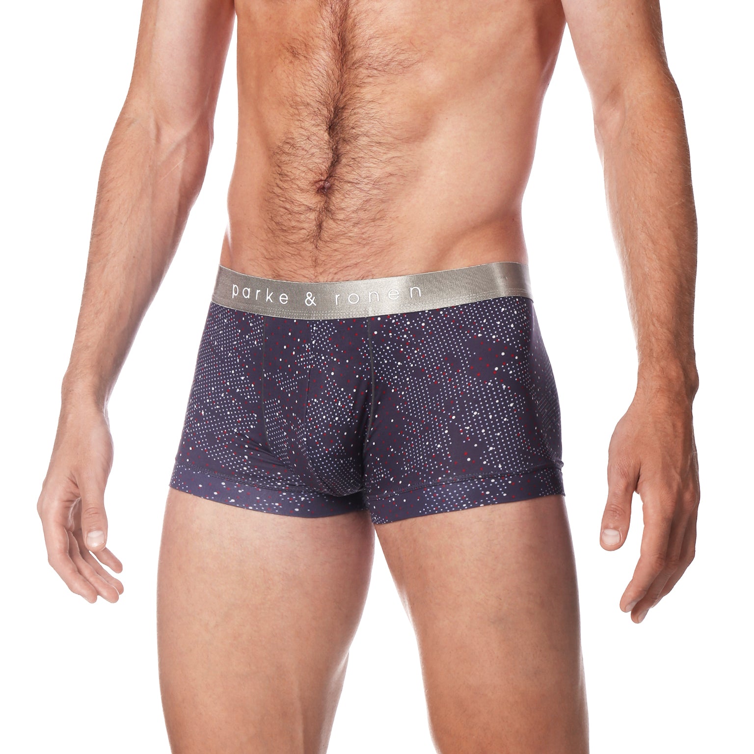 Steel Grey Andromeda Print Low Rise Trunk