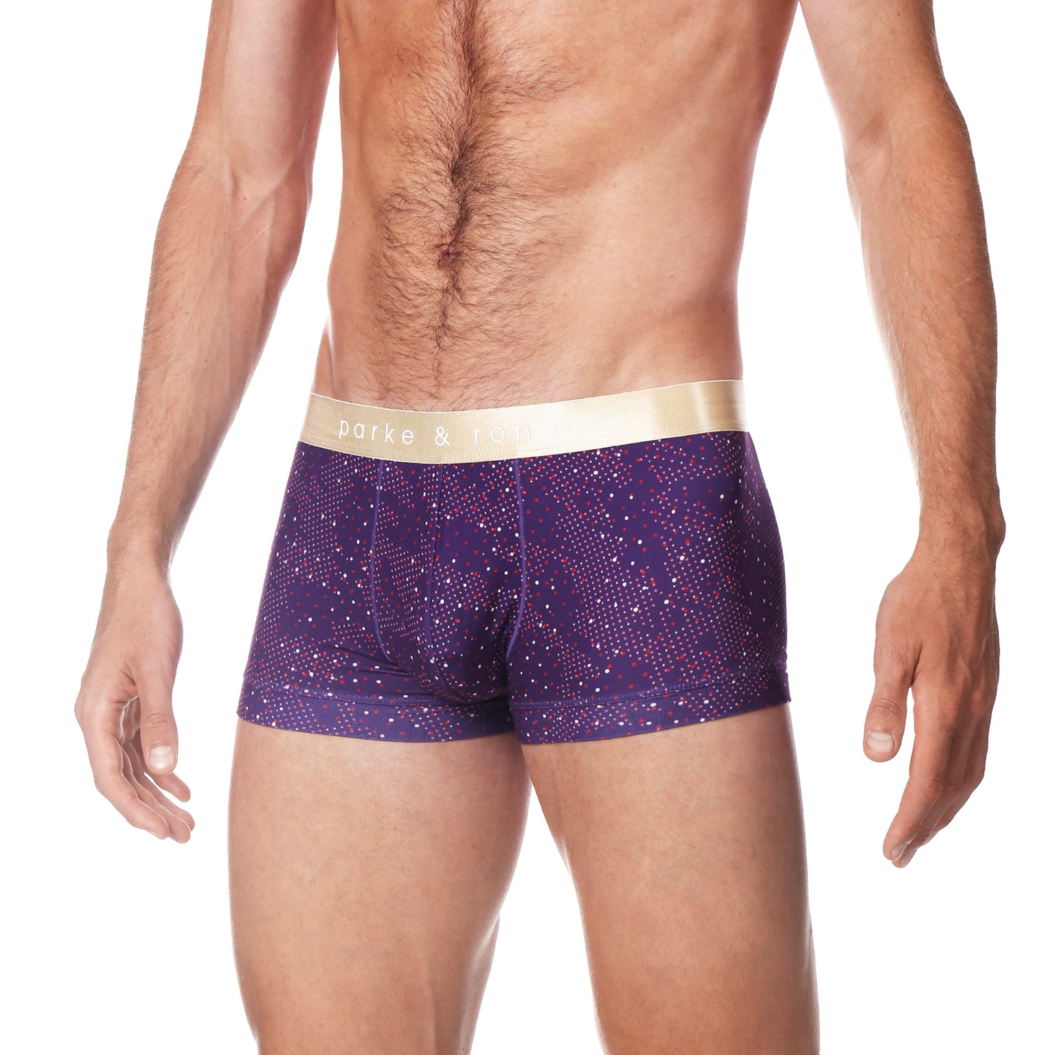 Violet Andromeda Print Low Rise Trunk