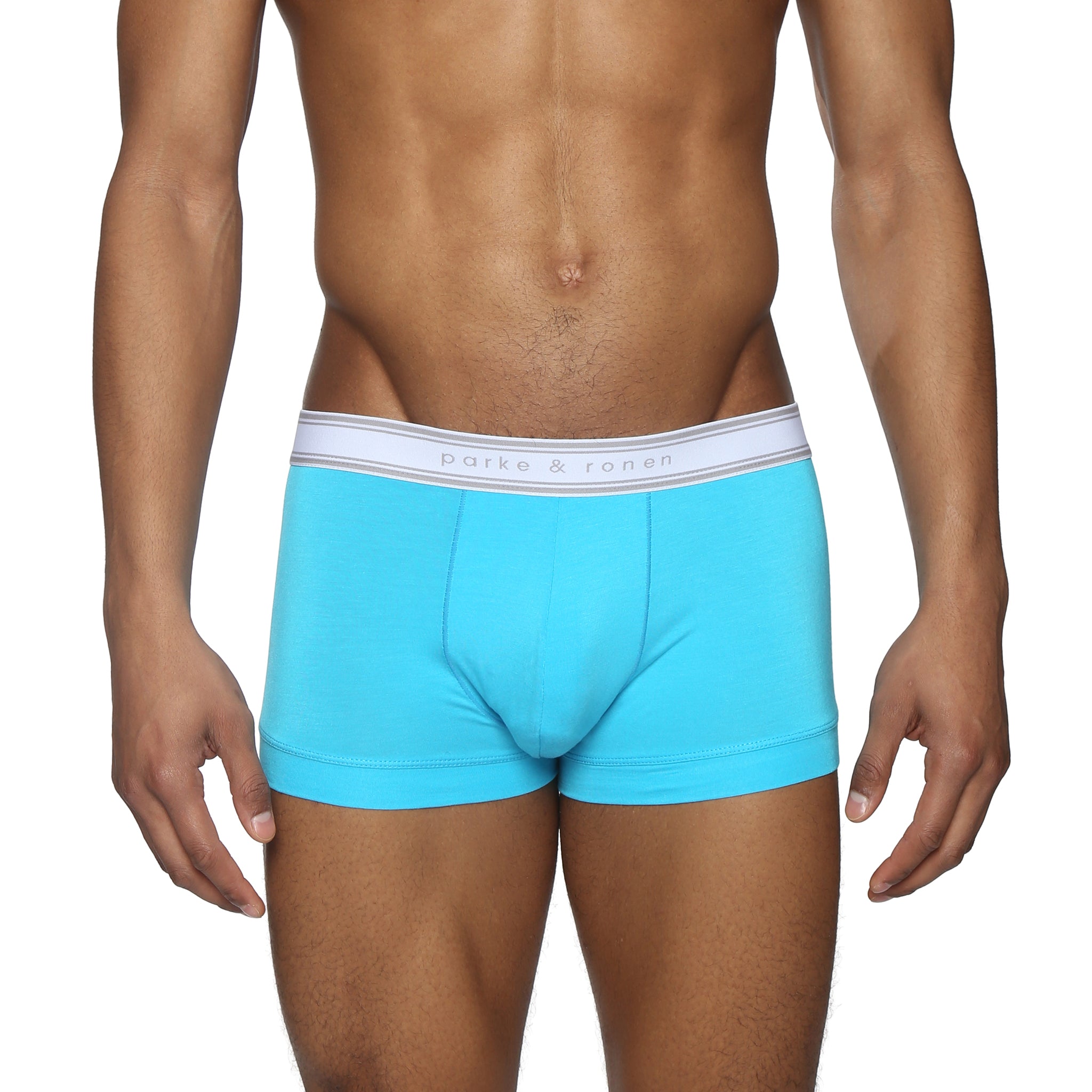 Blue Lagoon Retro Low Rise Trunk - Parke & Ronen