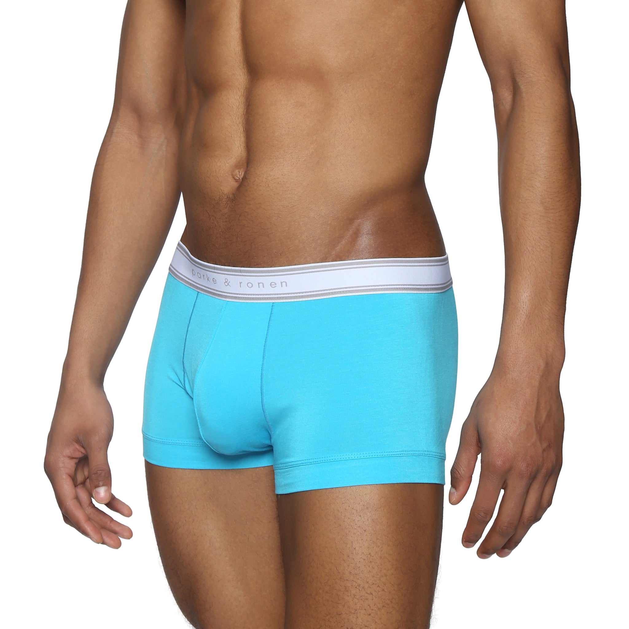 Blue Lagoon Retro Low Rise Trunk - Parke & Ronen