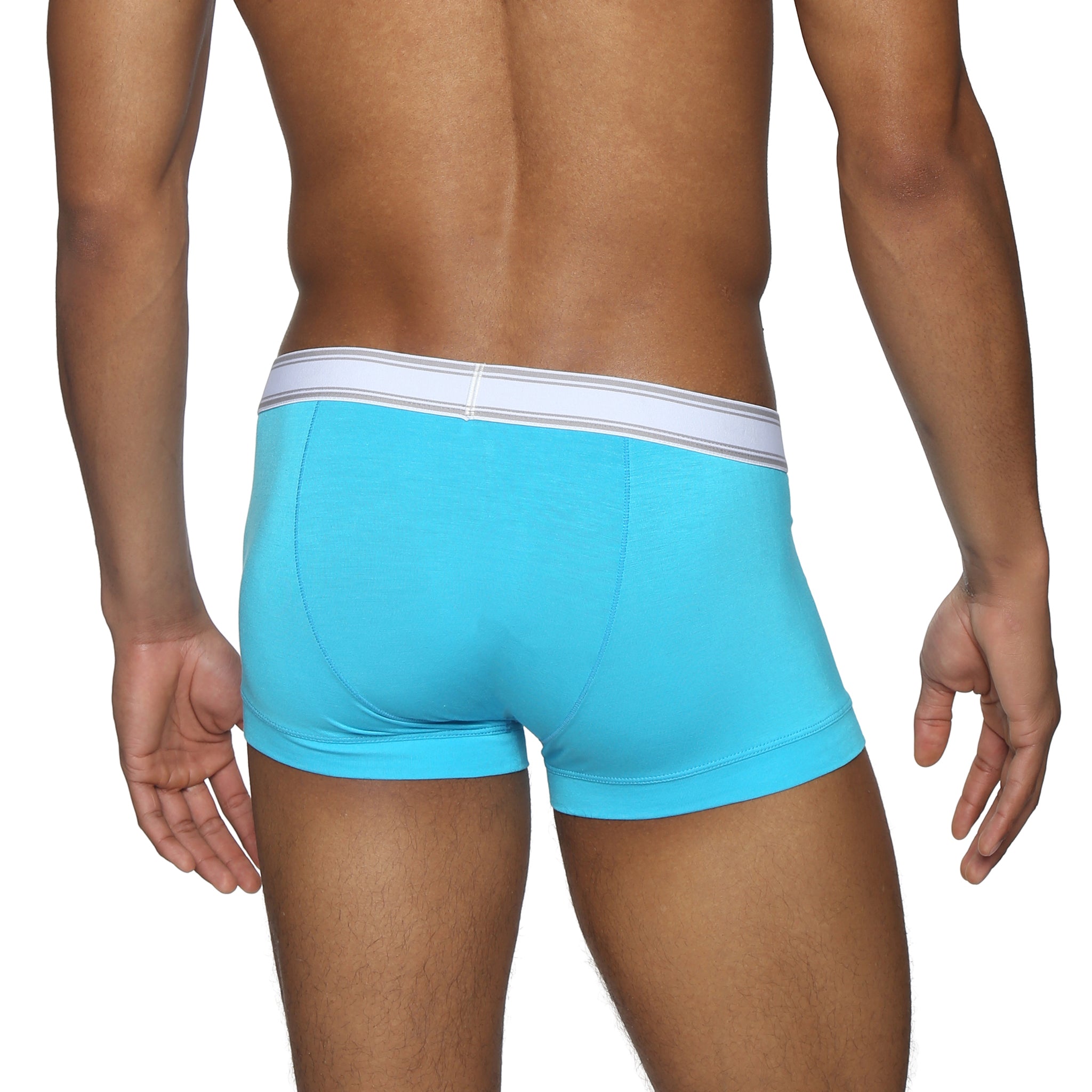 Blue Lagoon Retro Low Rise Trunk - Parke & Ronen