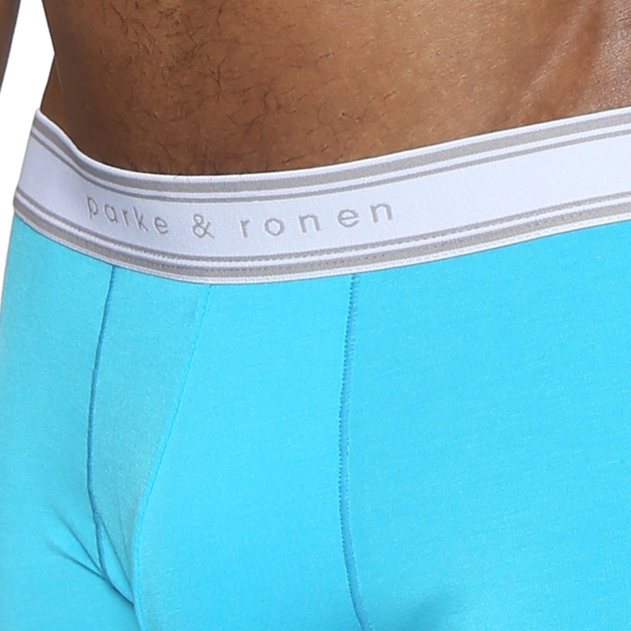 Blue Lagoon Retro Low Rise Trunk - Parke & Ronen