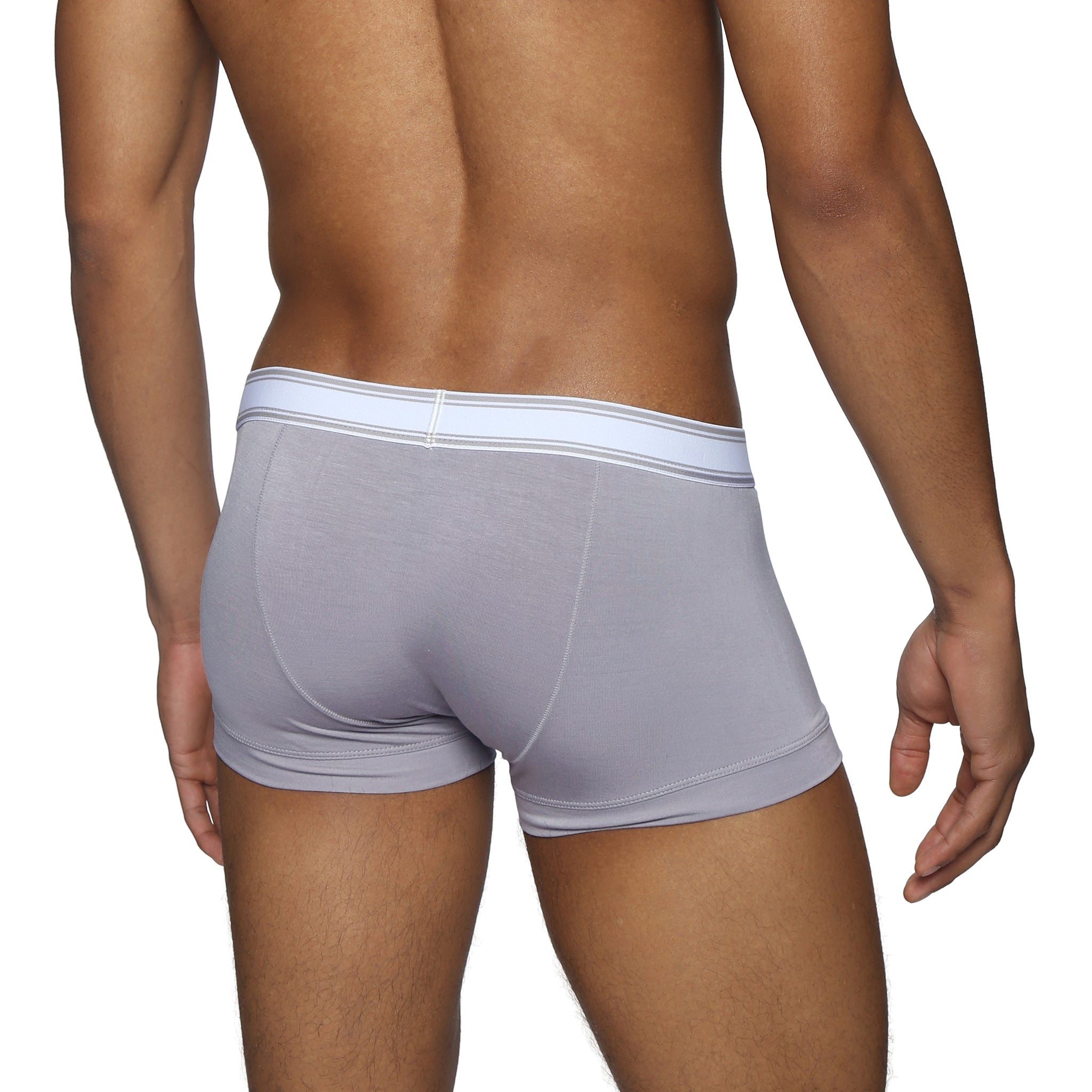 Mist Grey Retro Low Rise Trunk - Parke & Ronen