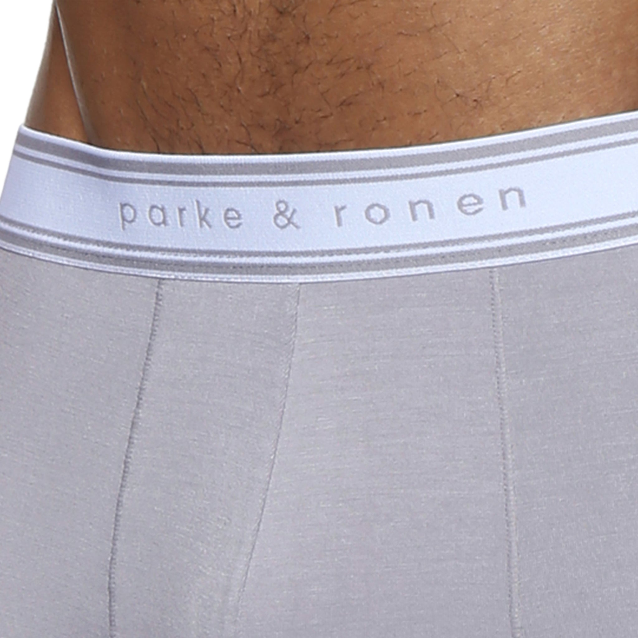 Mist Grey Retro Low Rise Trunk - Parke & Ronen