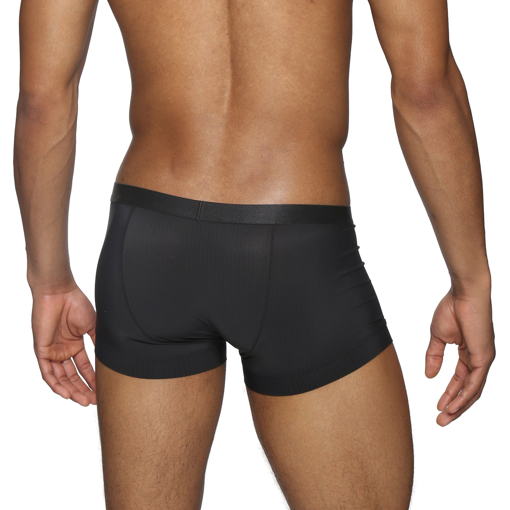 Black Coastal Nylon Low Rise Trunk - Parke & Ronen
