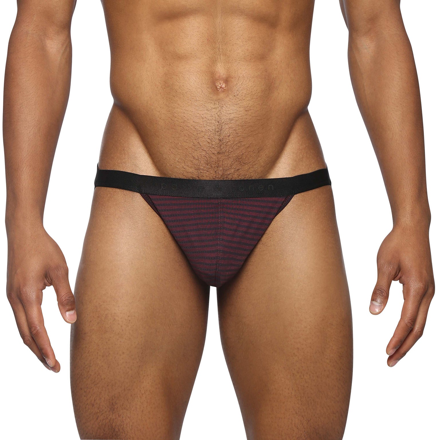 NEW- Burgundy Vault Stripe Jock Strap