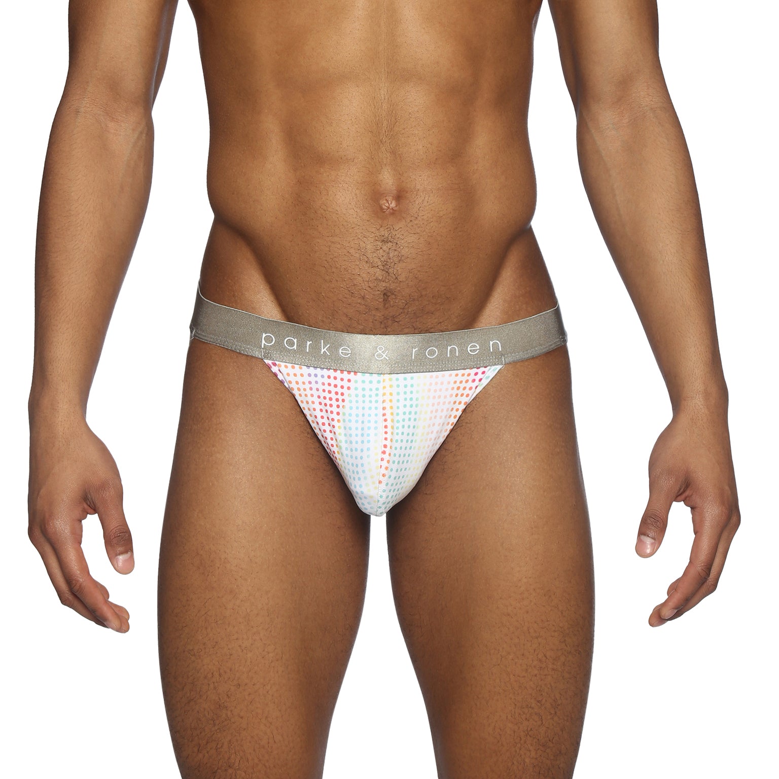 PRIDE EDITION- Funfetti White Printed Jock Strap