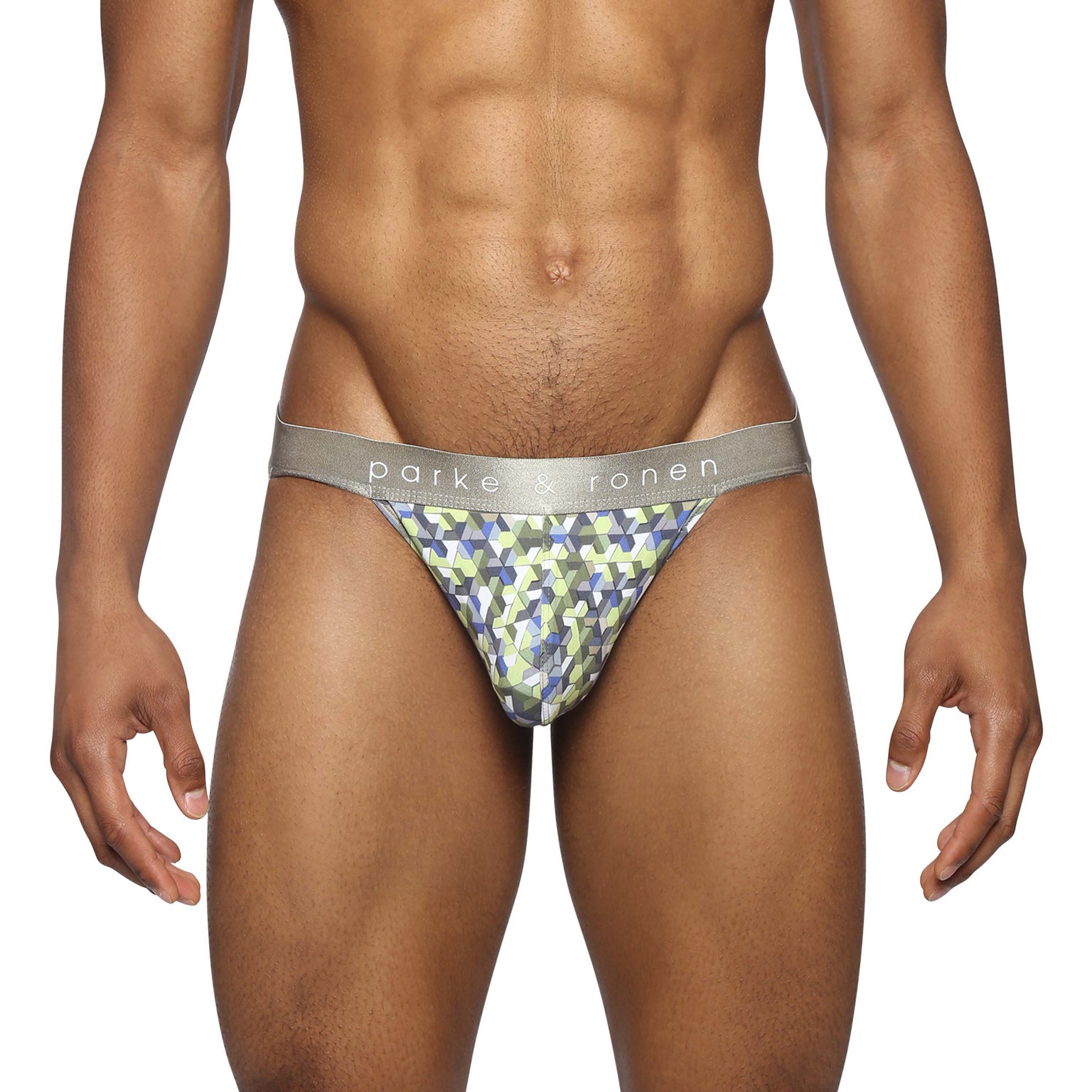NEW- Lime Honey Comb Printed Jock Strap