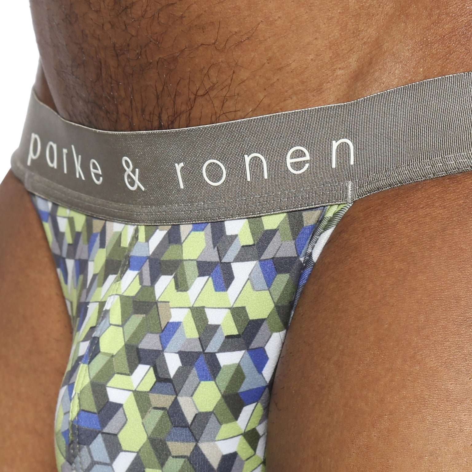 NEW- Lime Honey Comb Printed Jock Strap