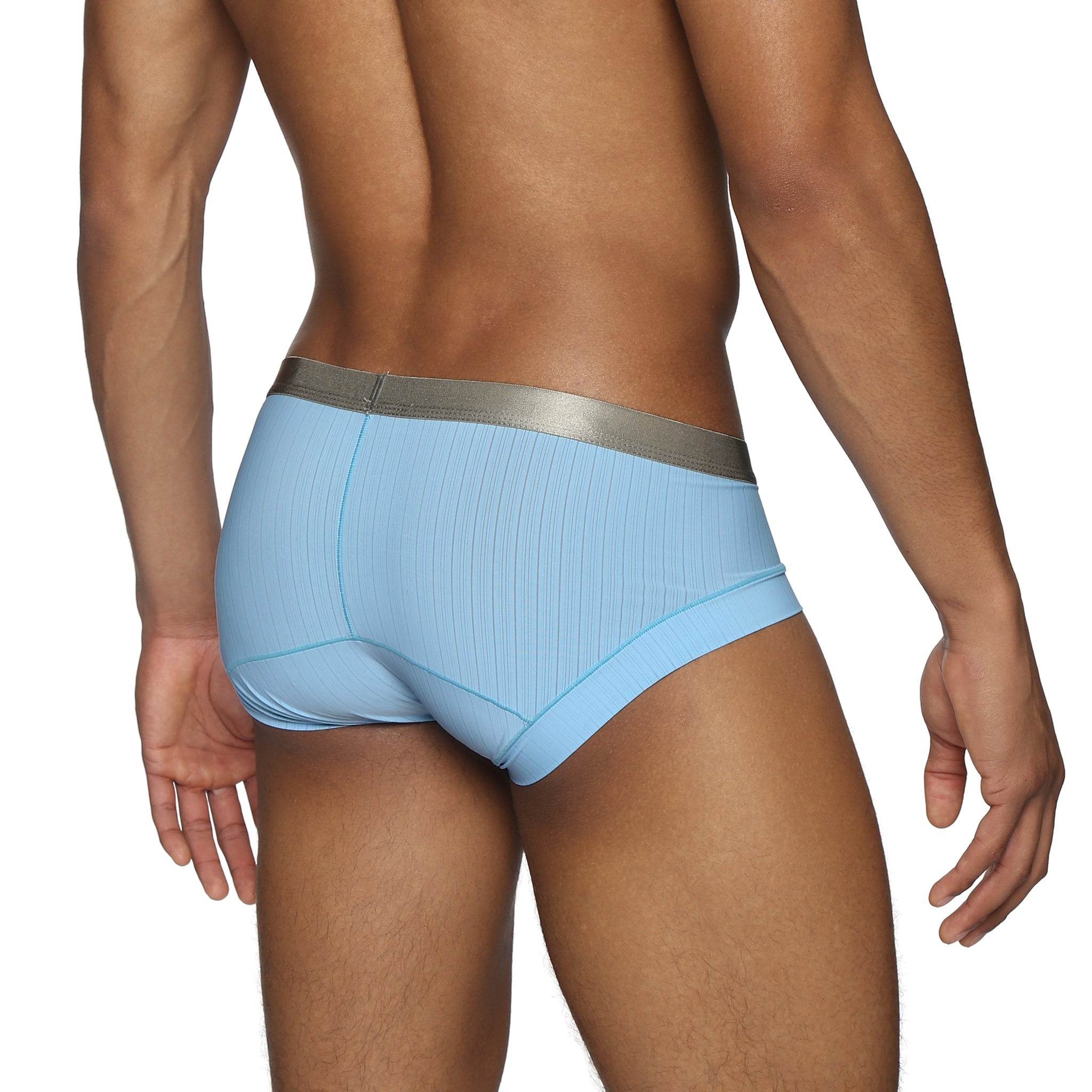 Sky Blue Coastal Nylon Maverick Brief - Parke & Ronen