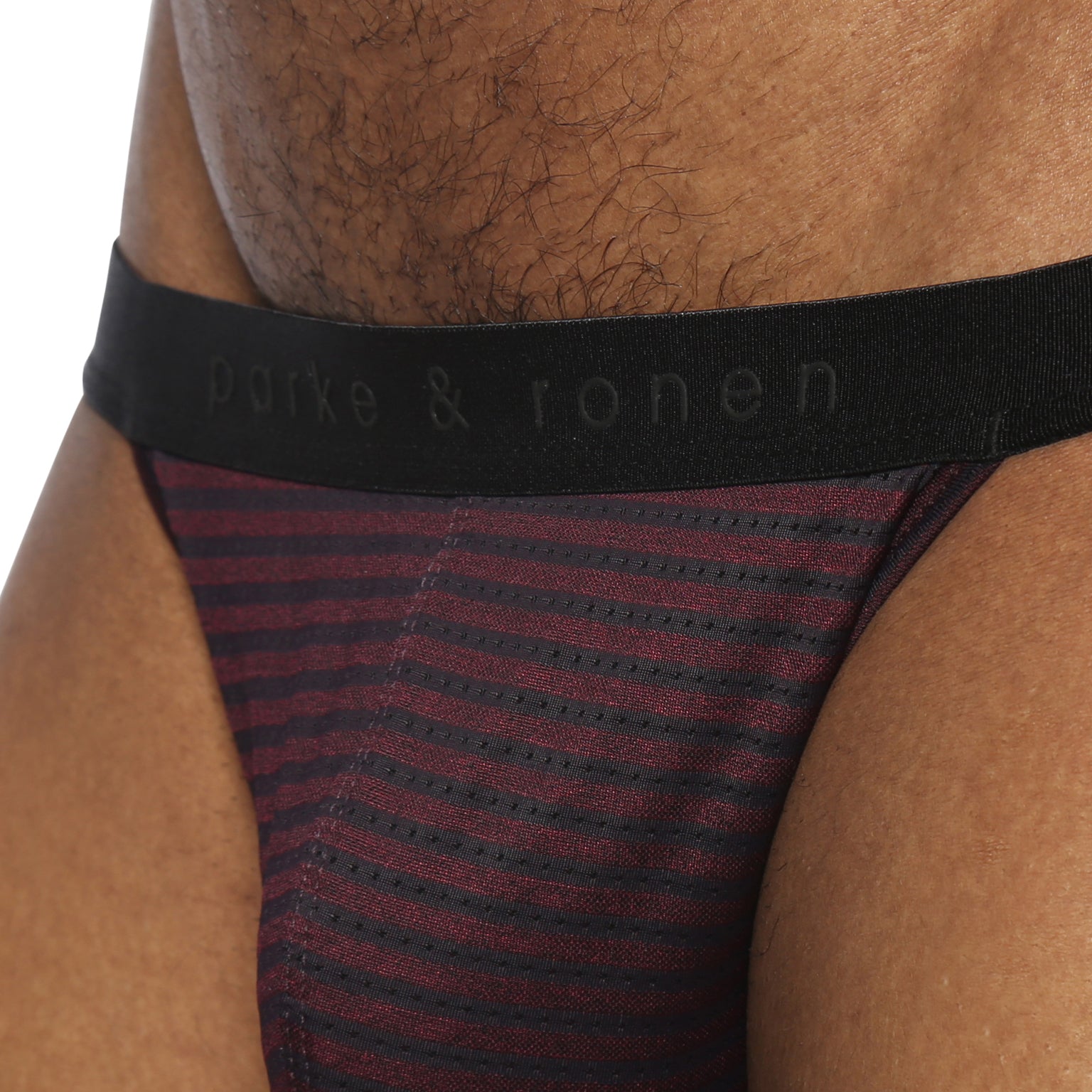 NEW- Burgundy Vault Stripe Thong
