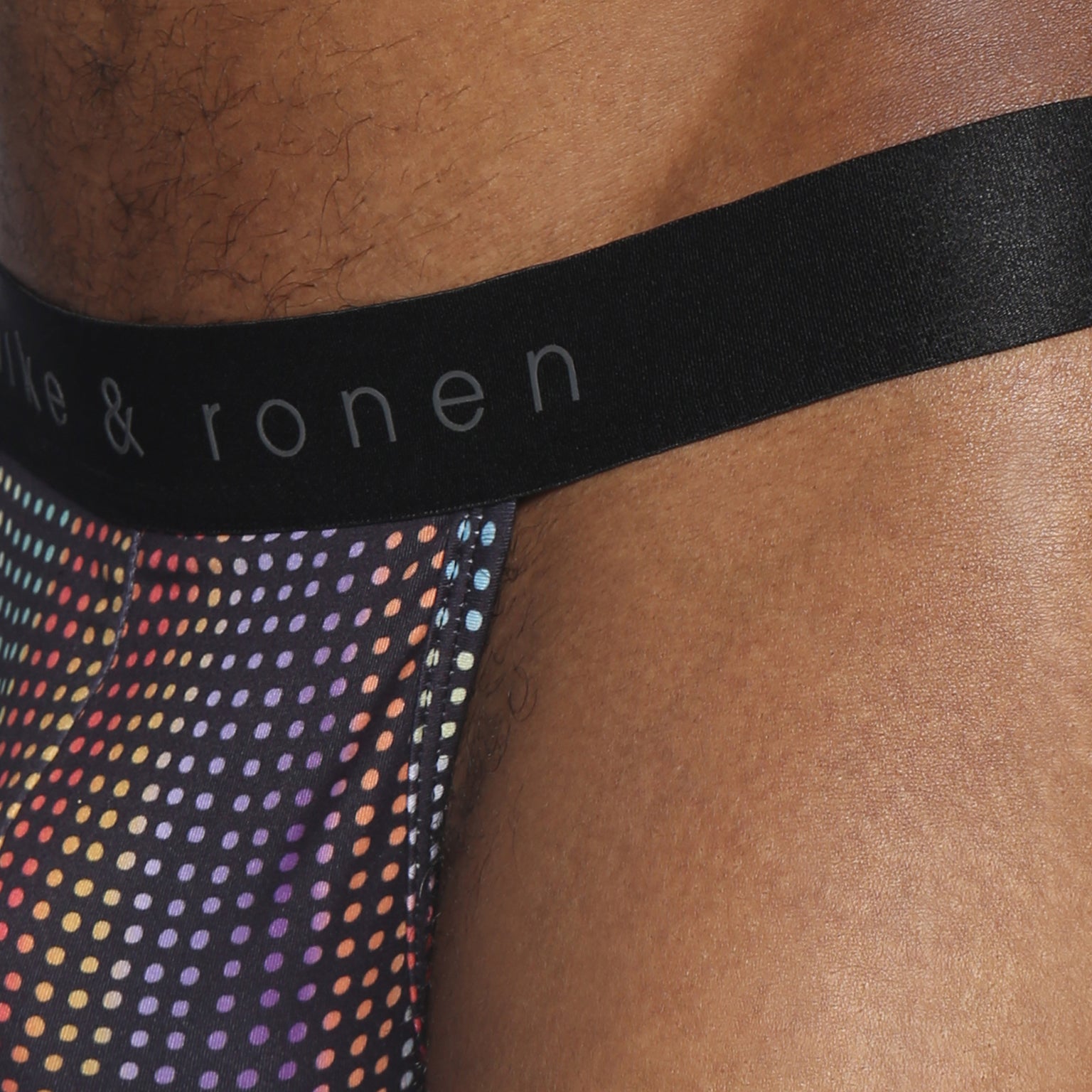 PRIDE EDITION- Funfetti Black Printed Thong