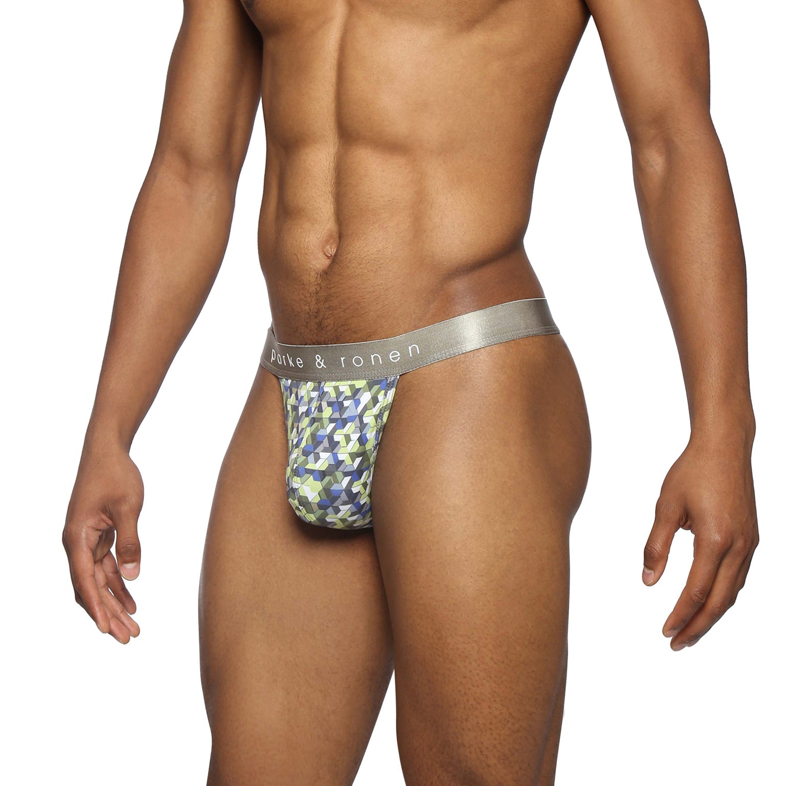 NEW- Lime Honey Comb Printed Thong