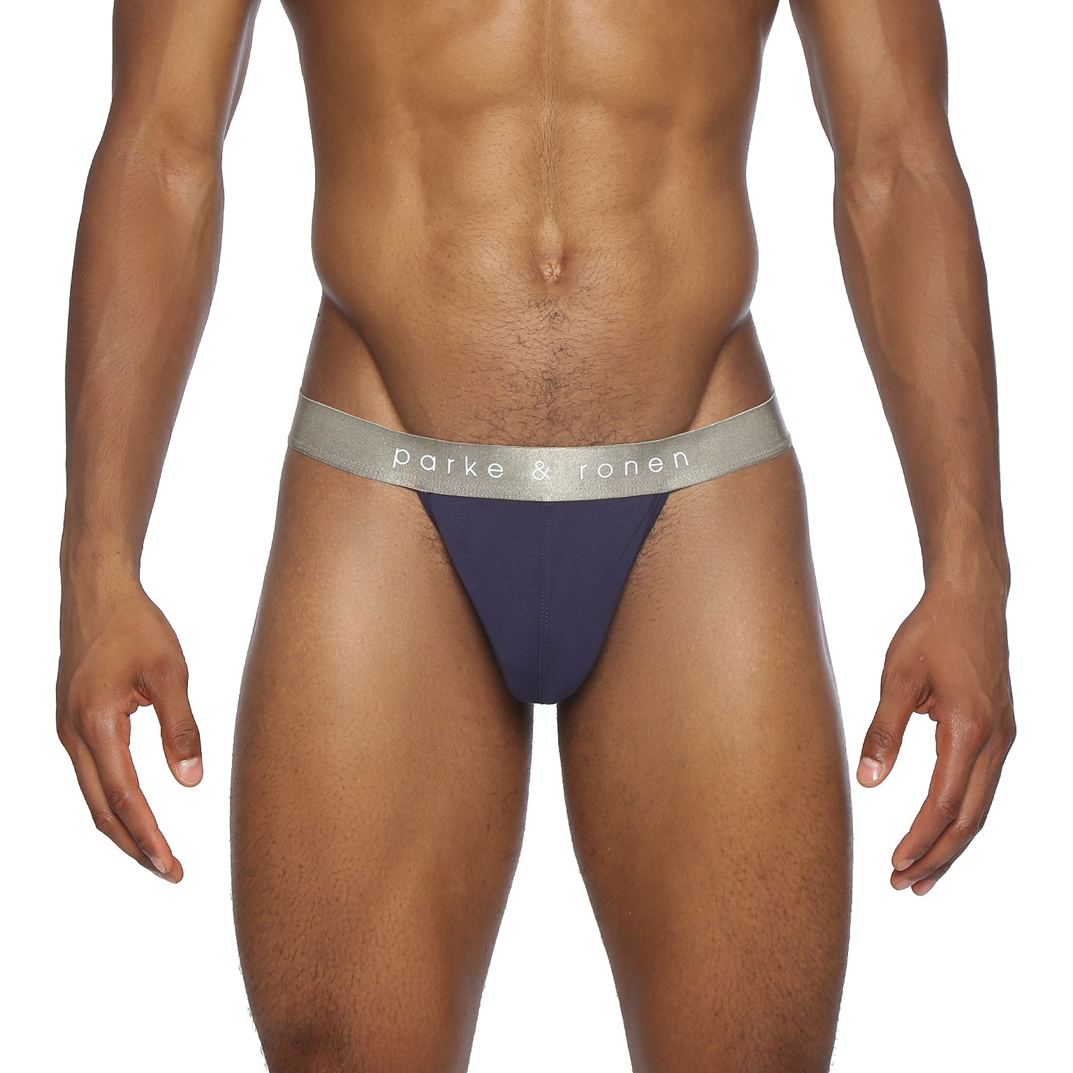 Navy  Solid Modal Thong