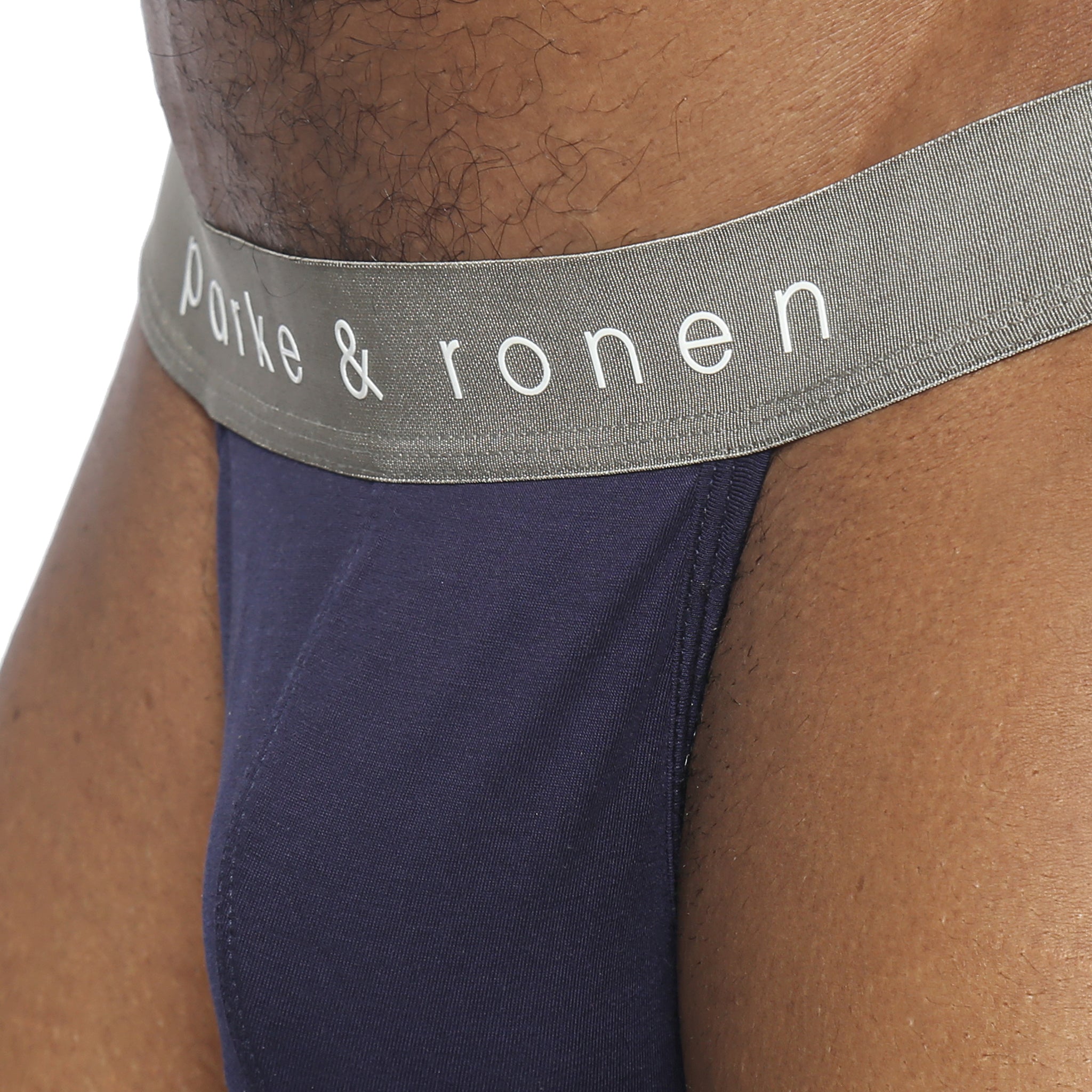 Navy  Solid Modal Thong
