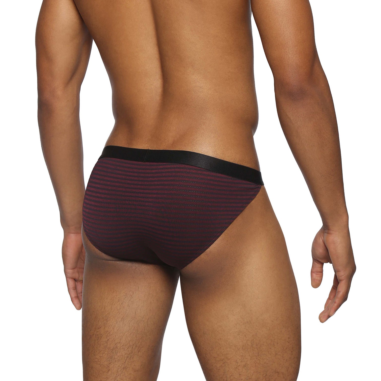 NEW- Burgundy Vault Stripe Sport Brief