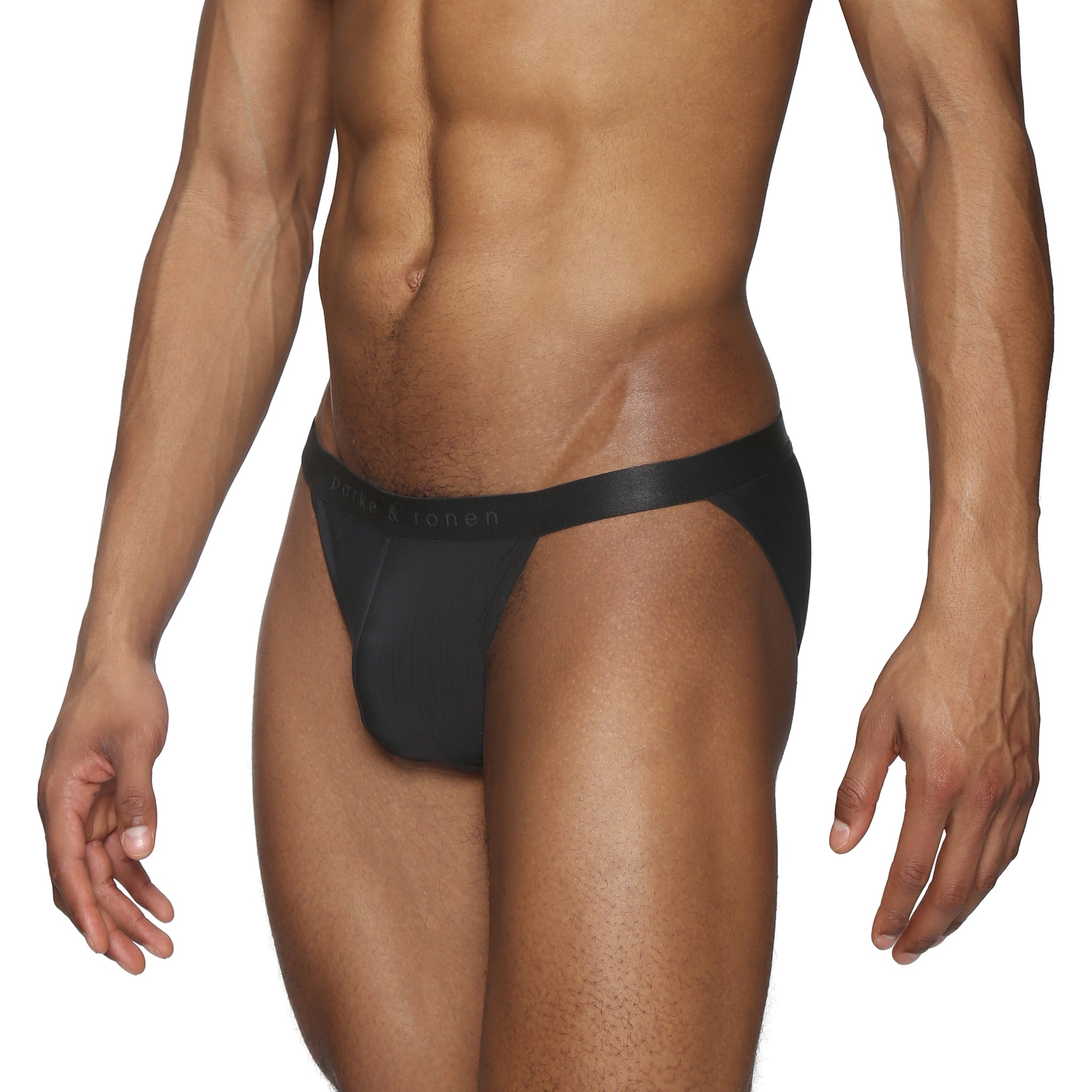 Black Coastal Nylon Sport Brief - Parke & Ronen