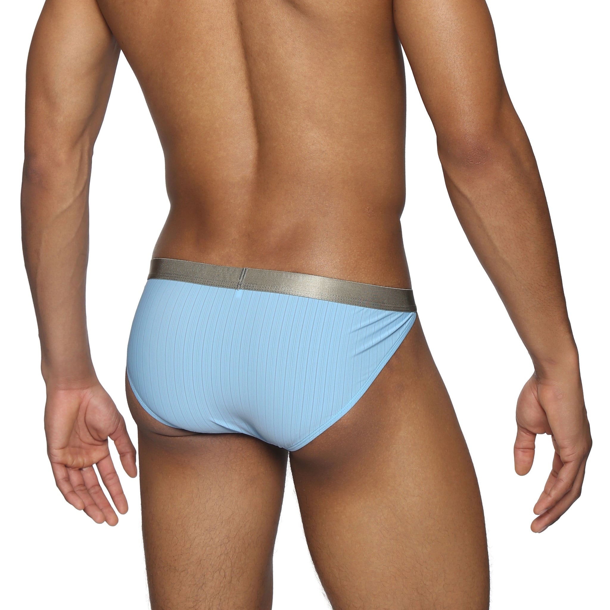 Sky Blue Coastal Nylon Sport Brief - Parke & Ronen