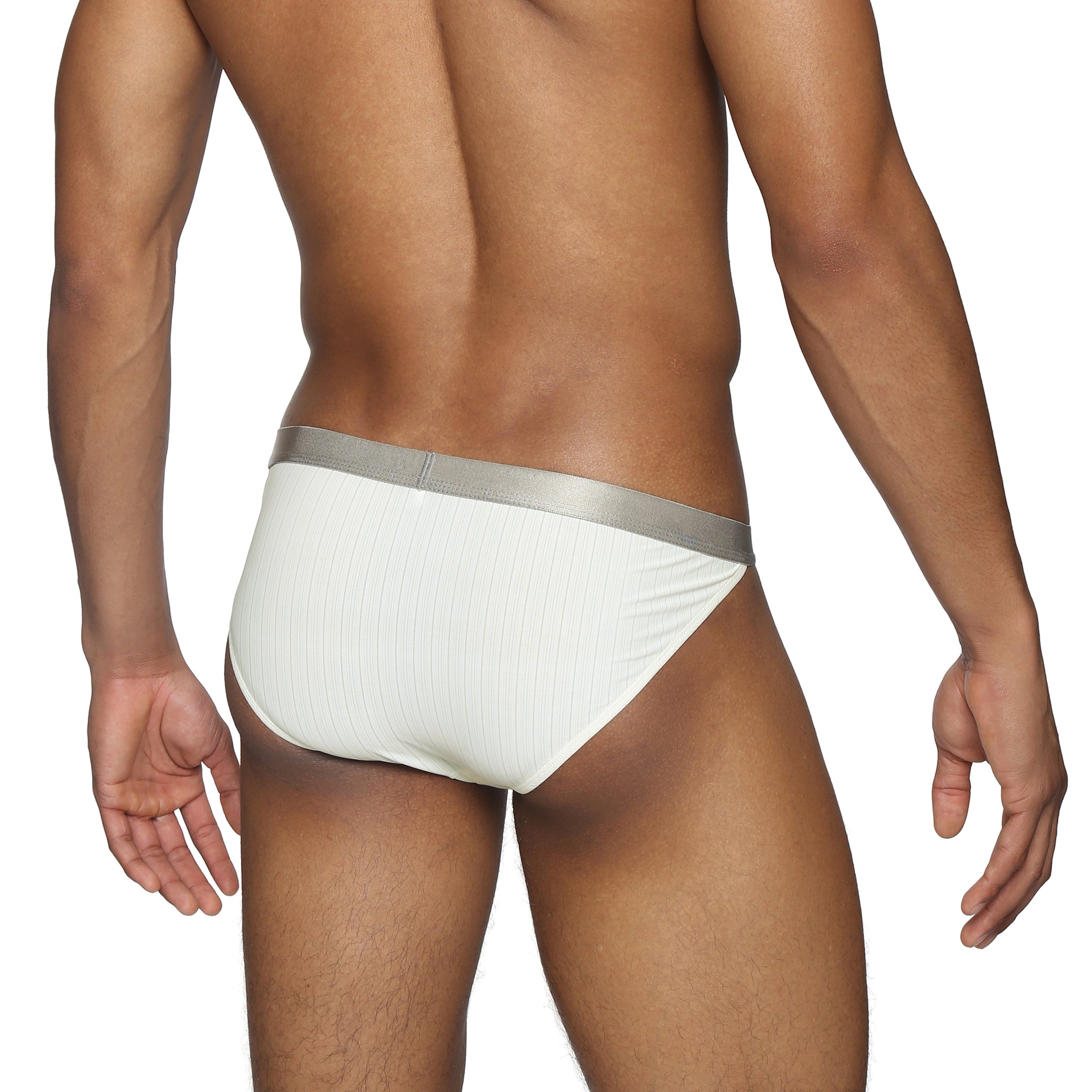 Soft White Coastal Nylon Sport Brief - Parke & Ronen