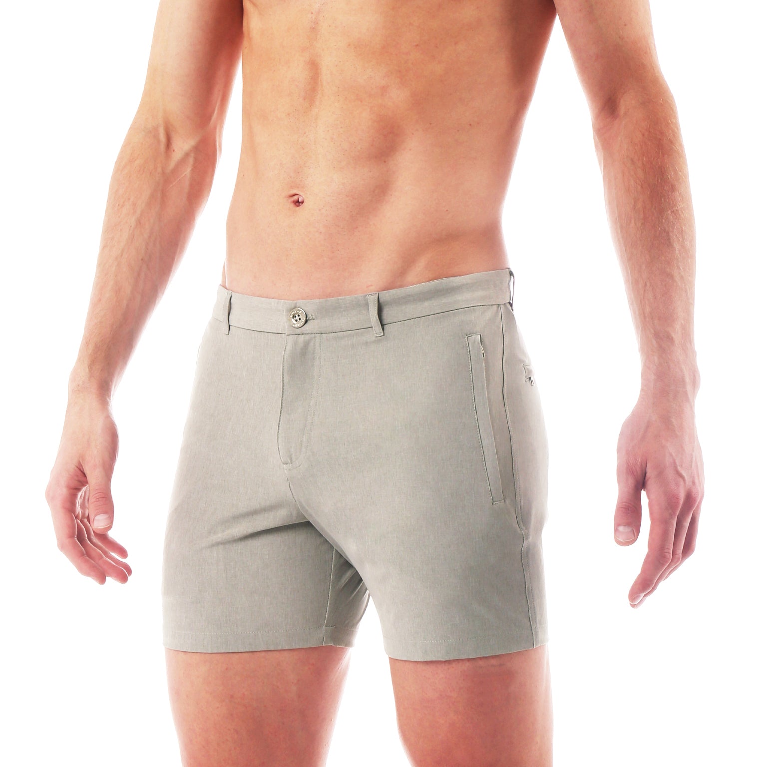 ACTIONWEAR Dove Grey Action Stretch Holler Short