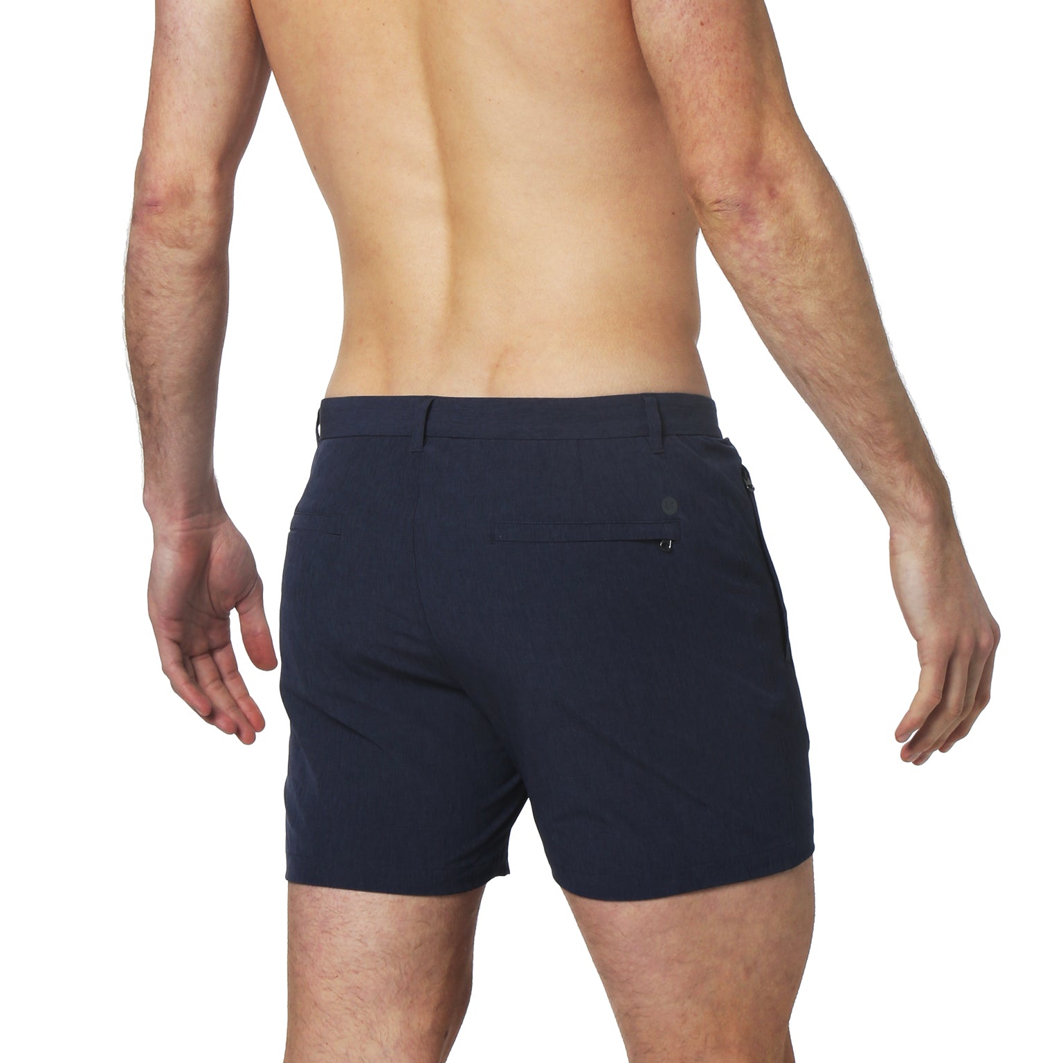 ACTIONWEAR- Denim Solid Action Stretch Holler Shorts