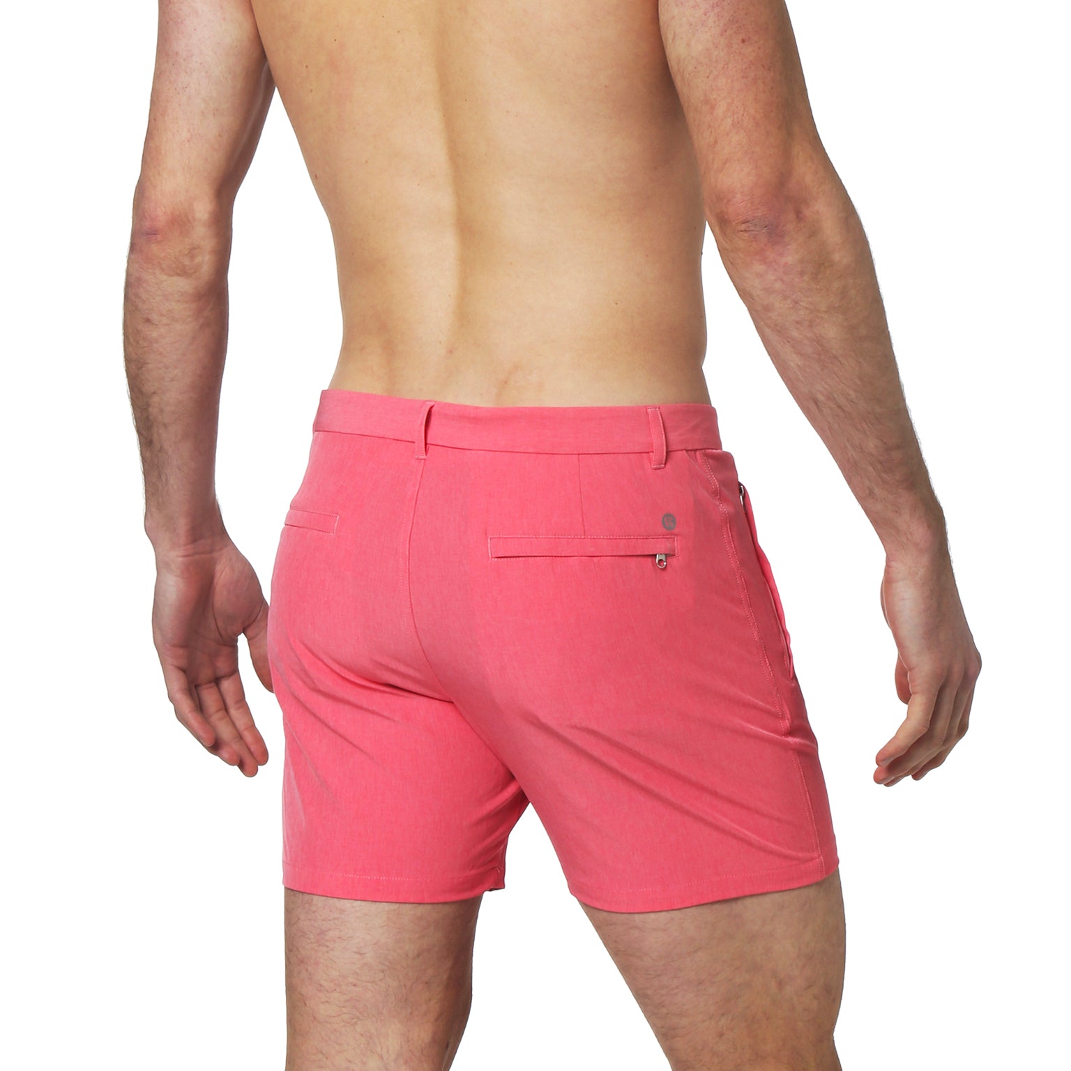 ACTIONWEAR- Rosé Solid Action Stretch Holler Shorts