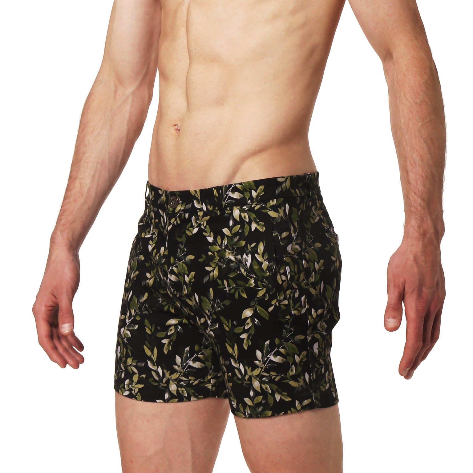 Winslow Olive Stretch Printed Holler Short