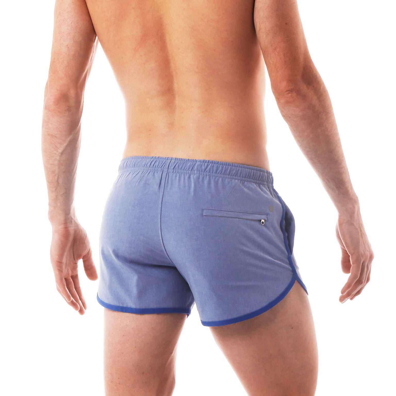ACTIONWEAR Chambray Blue Runner Short