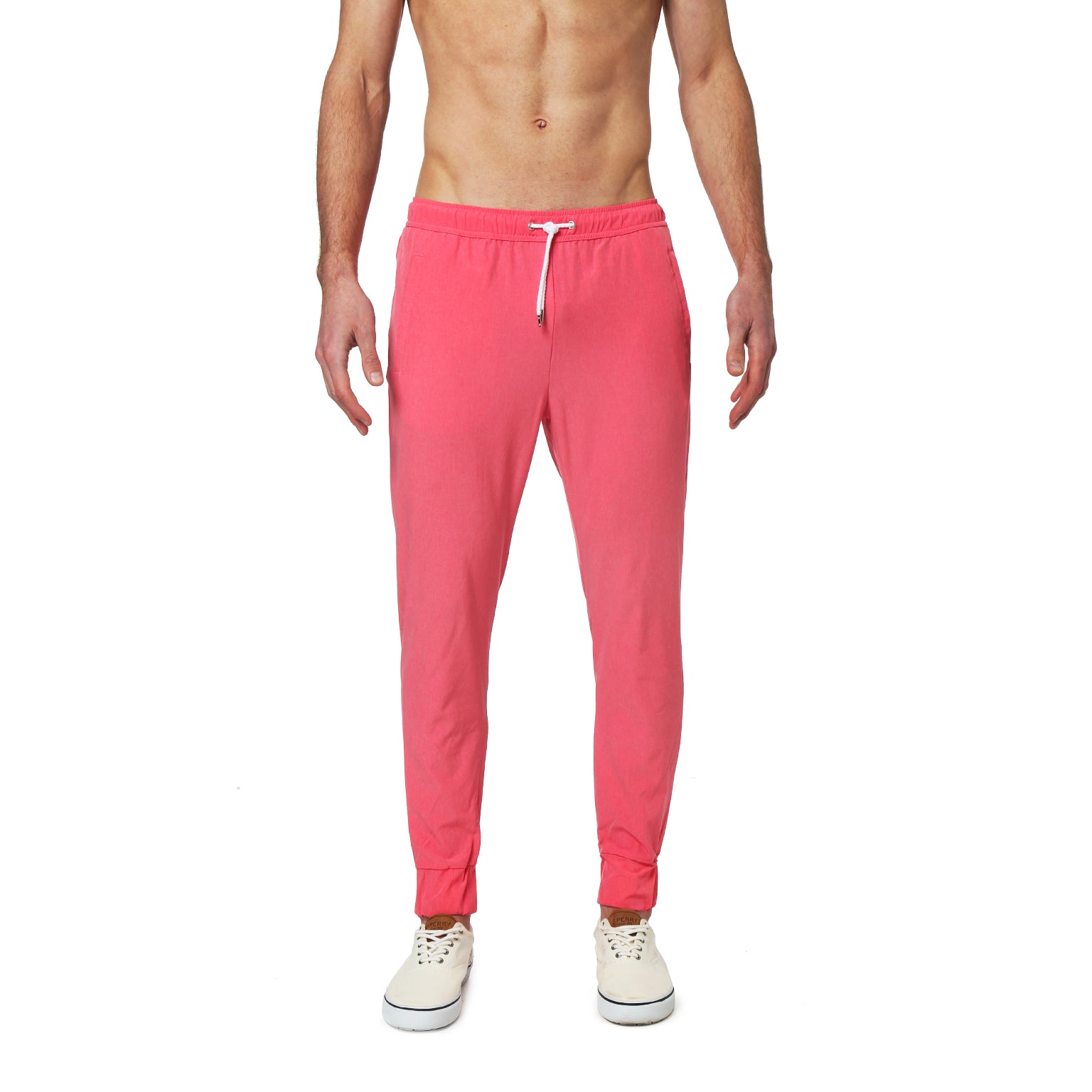 50% OFF- Rosé Solid Stretch Knockout Jogger Pants